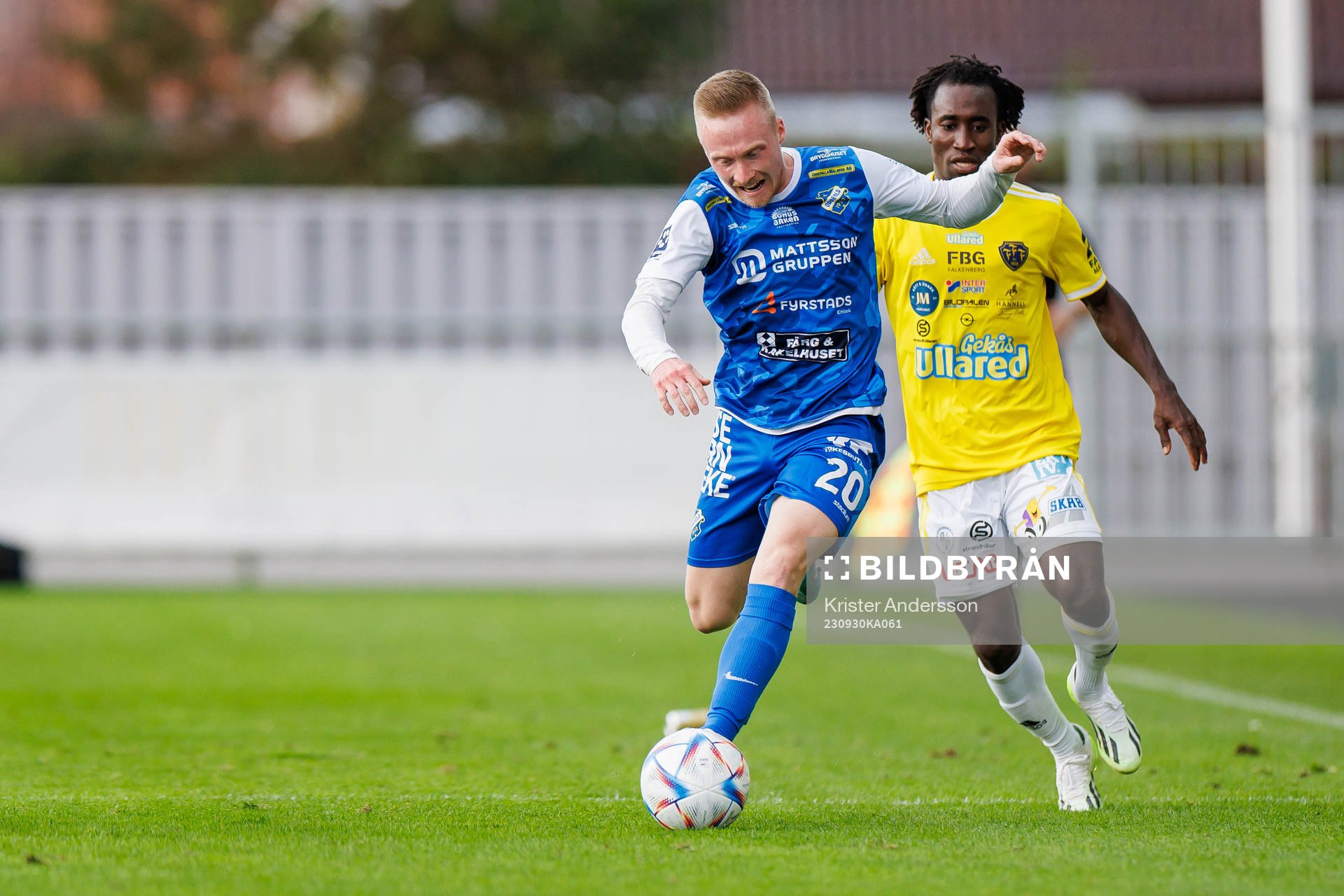 Oddevolds Adam Engelbrektsson och Falkenbergs Godwin Aguda
