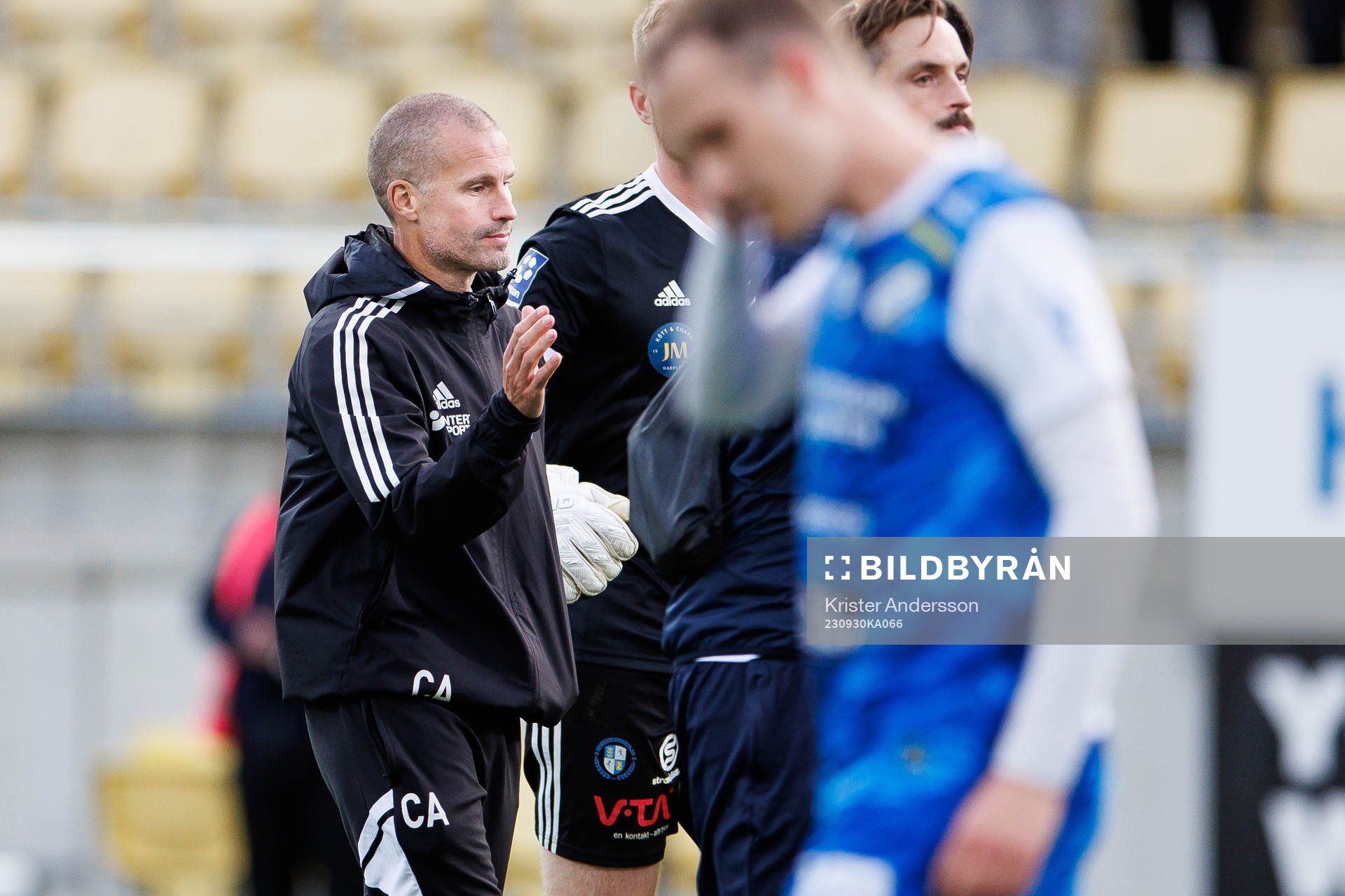 Falkenbergs tränare Christoffer Andersson