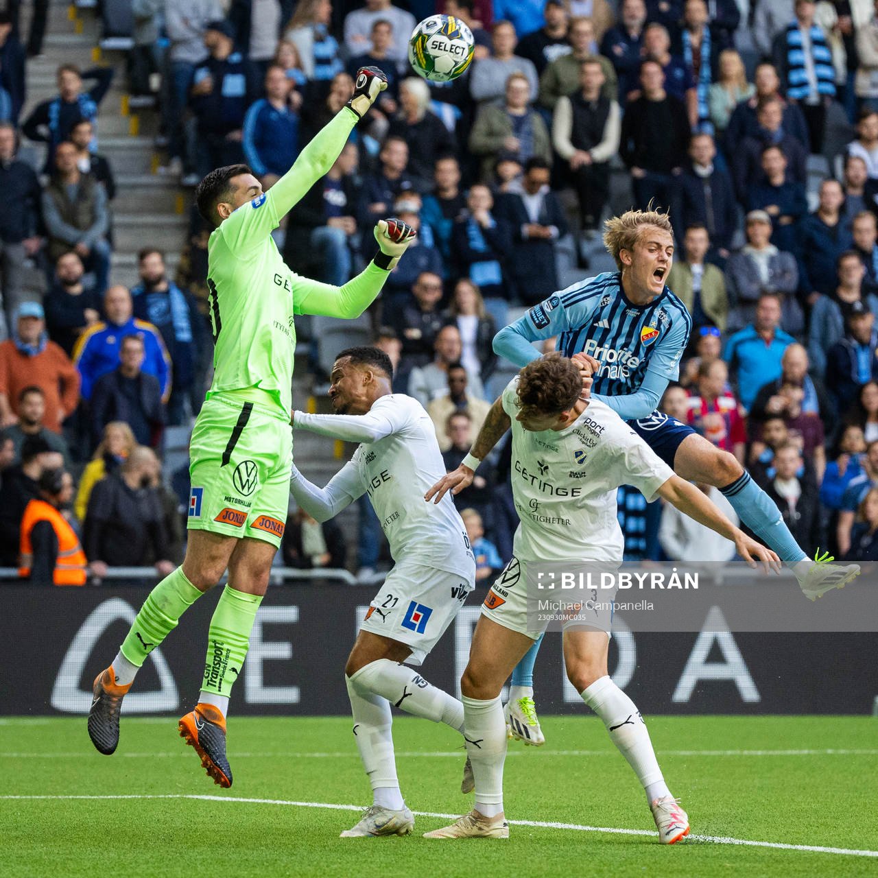 under fotbollsmatchen i Allsvenskan mellan Djurgården och