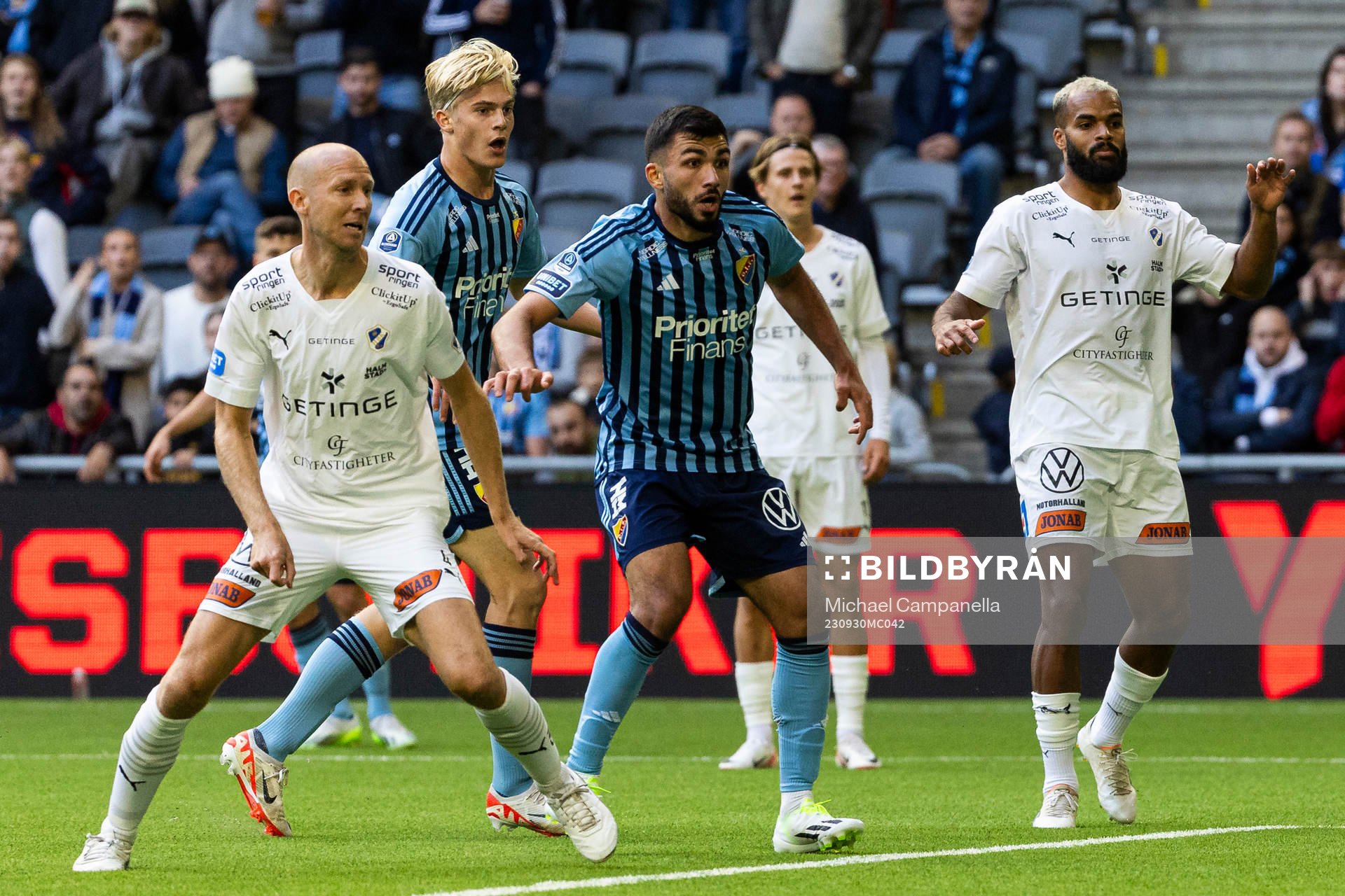 Djurgårdens Lucas Bergvall gör 1-0 målet