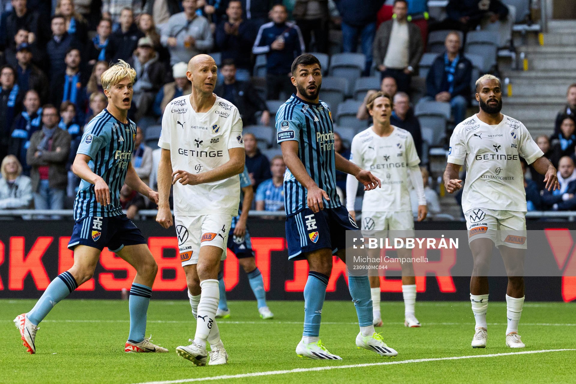 Djurgårdens Lucas Bergvall gör 1-0 målet