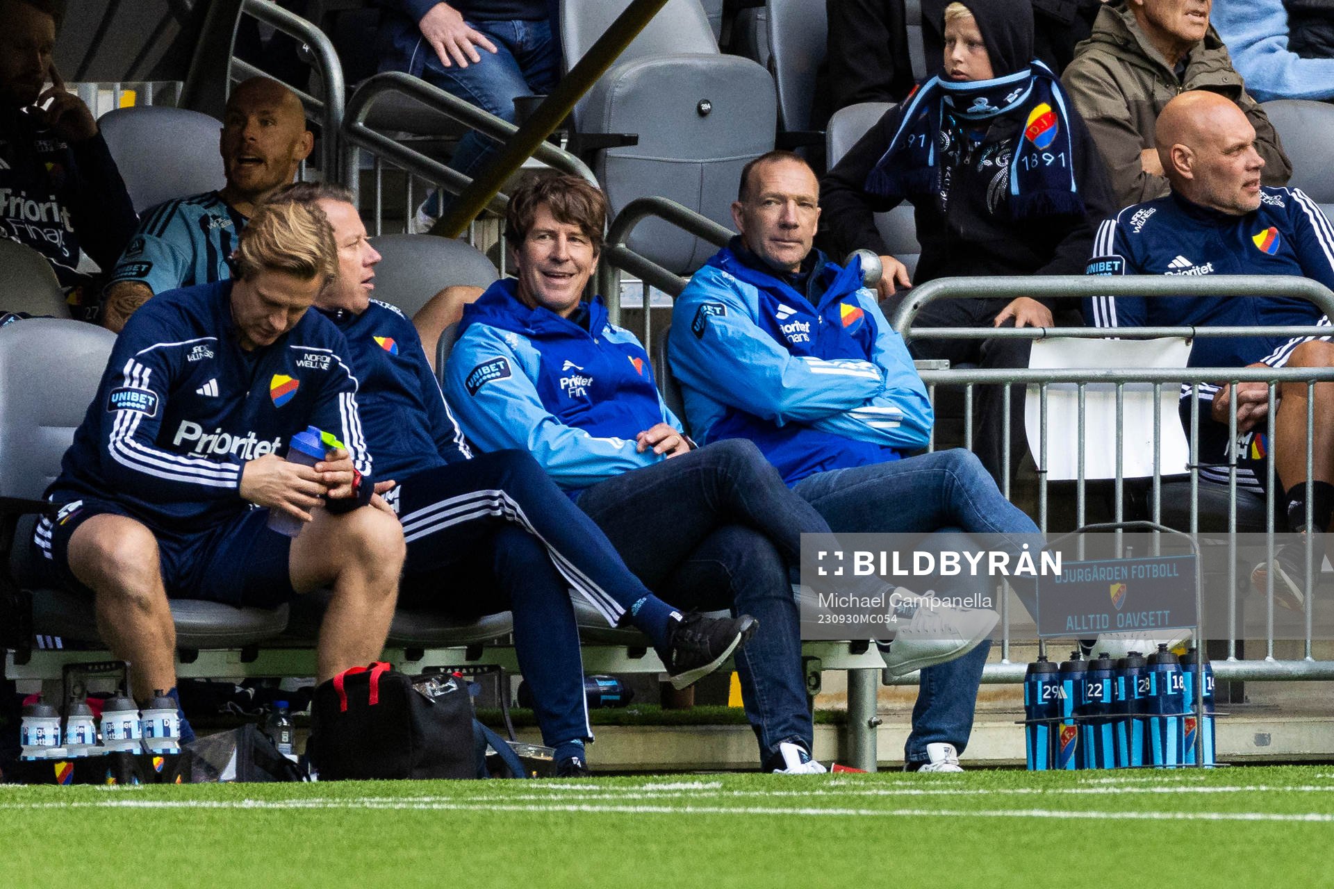 Djurgårdens tränare Thomas Lagerlöf och Kim Bergstrand
