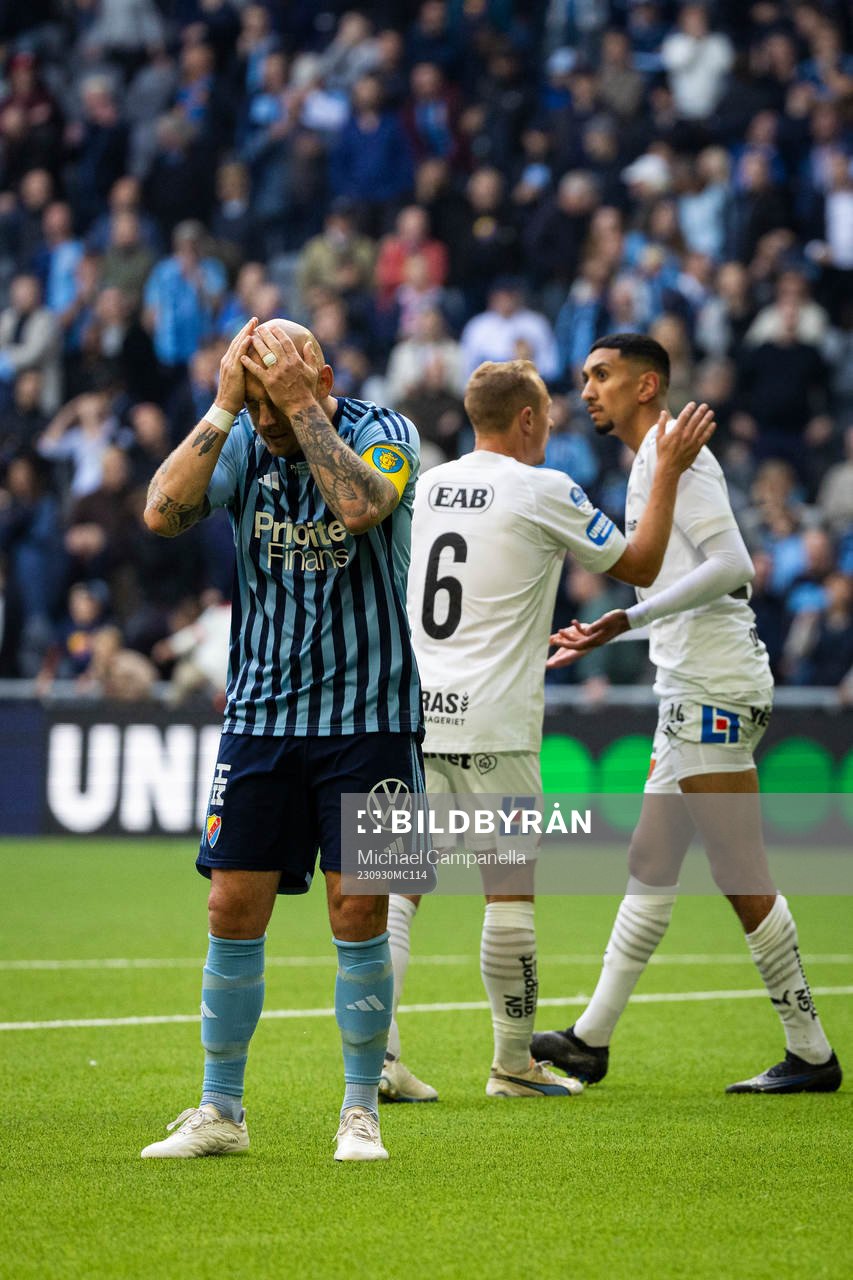 Djurgårdens Magnus Eriksson deppar