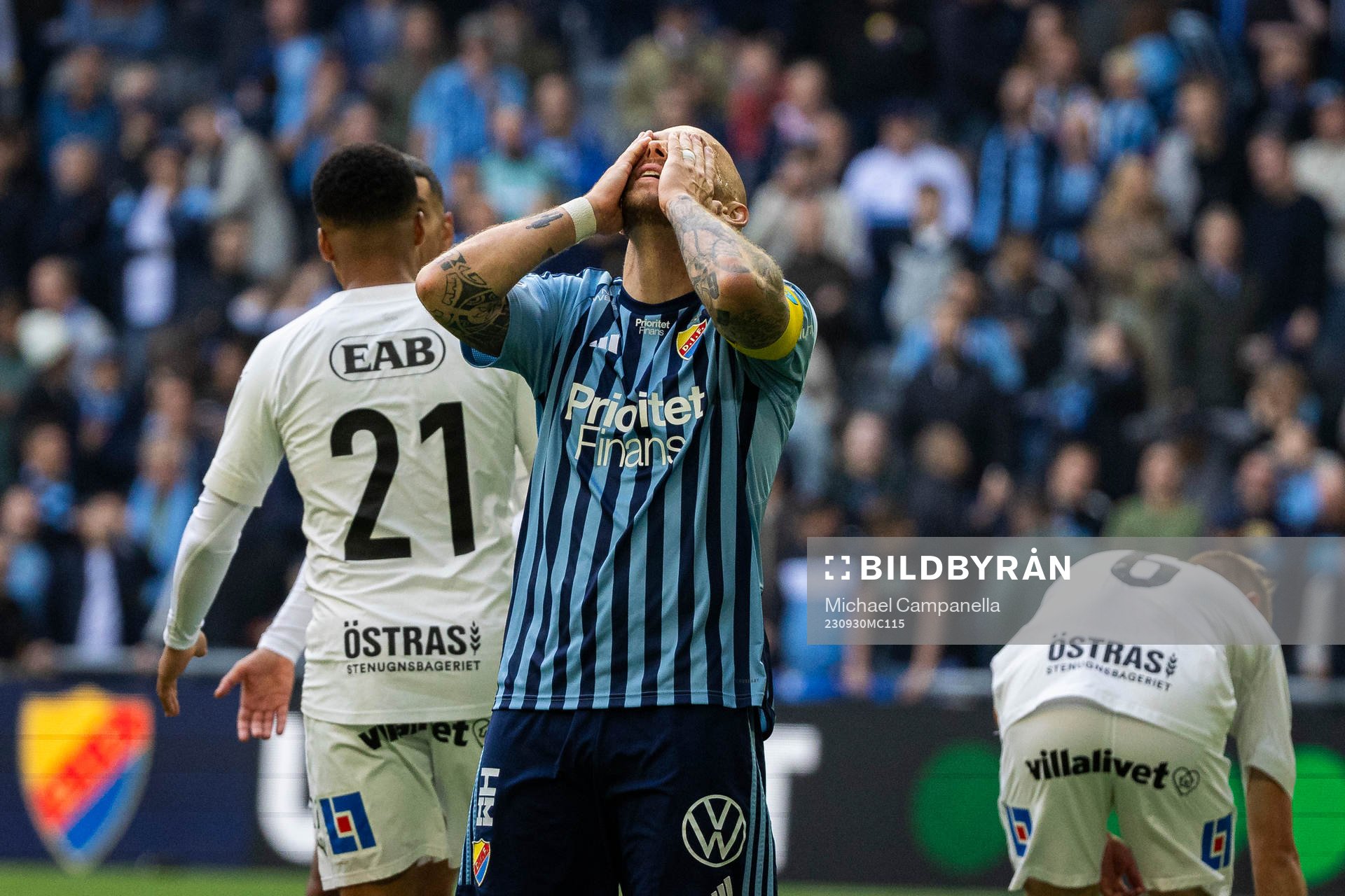 Djurgårdens Magnus Eriksson deppar