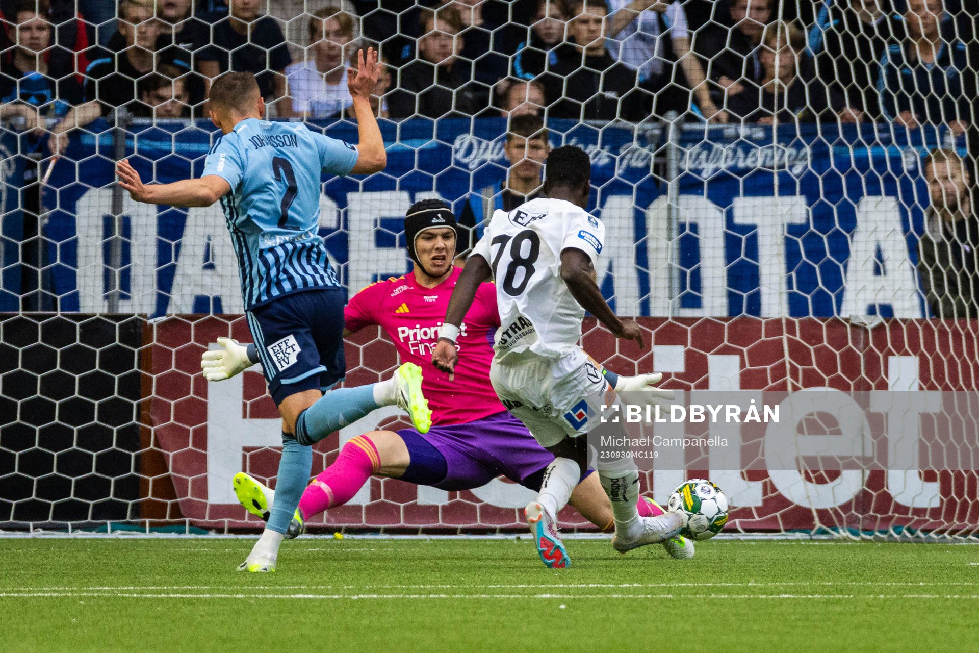 Djurgårdens målvakt Jacob Widell Zetterström och