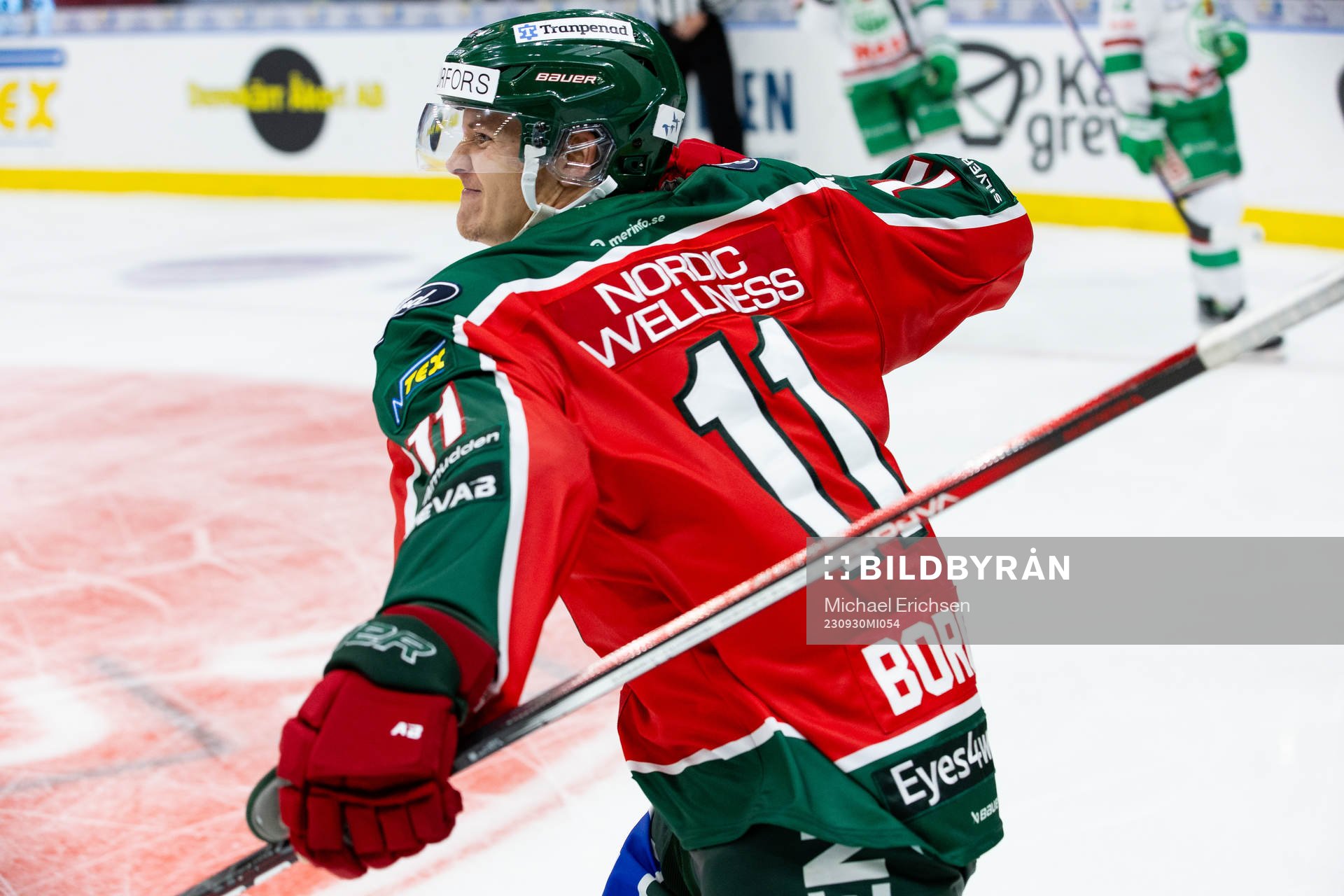 Frölundas Erik Borg jublar