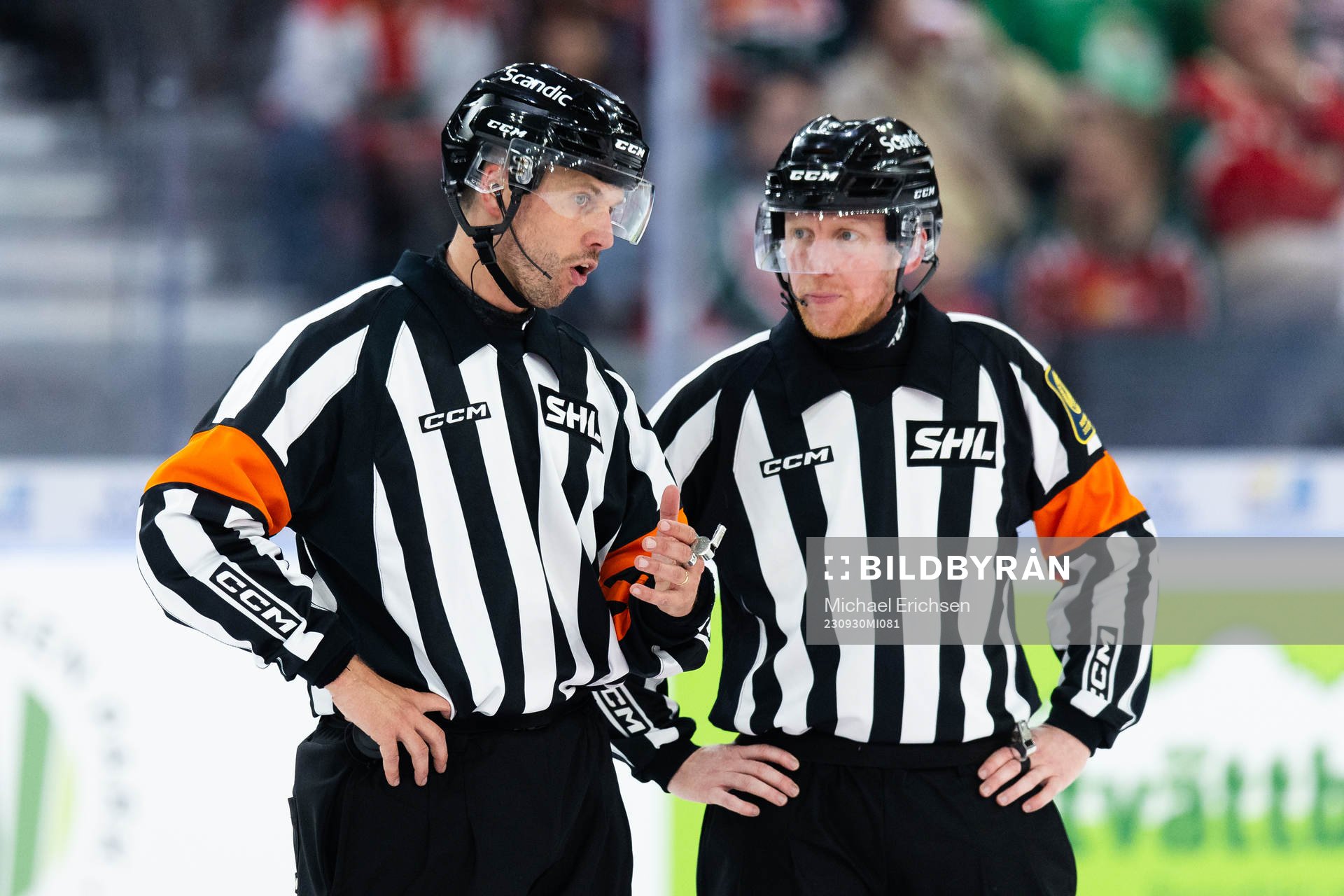 Domare Johan Magnusson och domare Mikael Holm