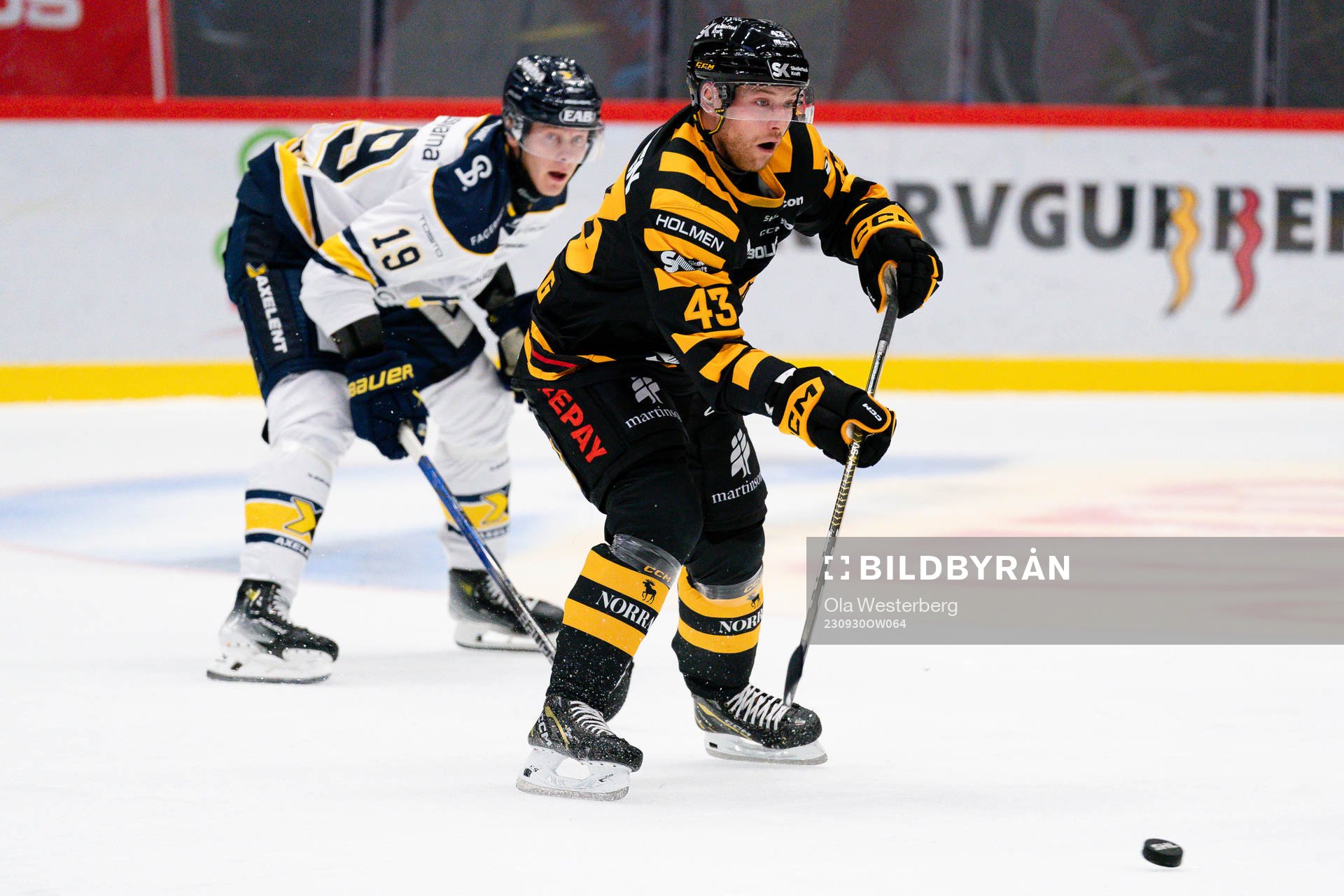 HV71s Henrik Borgström och Skellefteås Filip Sandberg
