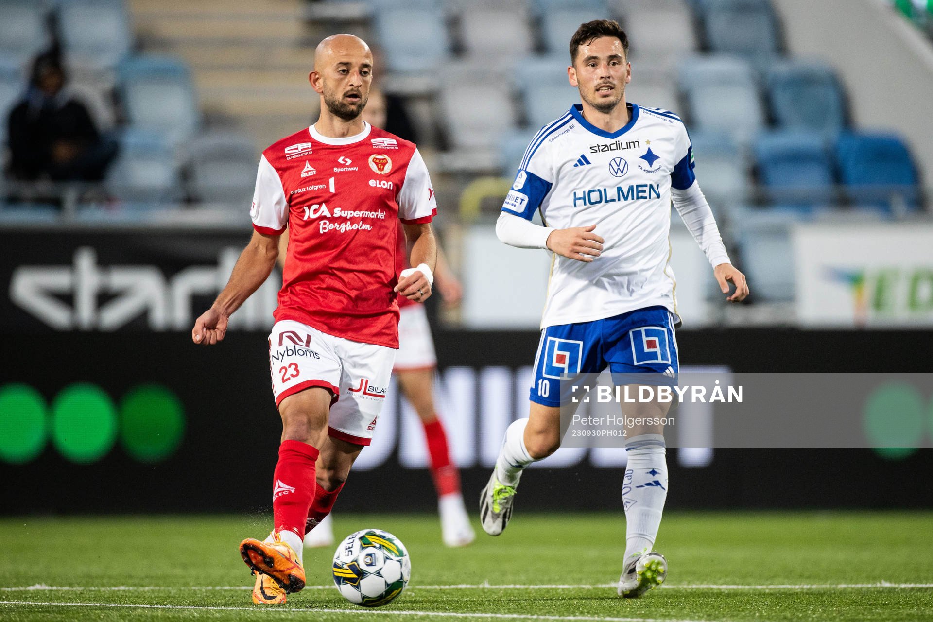 Kalmars Robert Gojani och IFK Norrköpings Vito