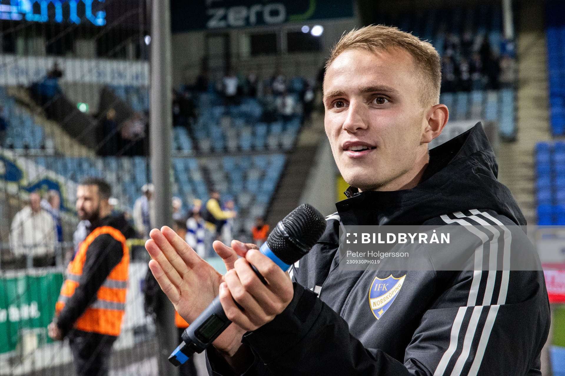 IFK Norrköpings Victor Stange Lind jublar