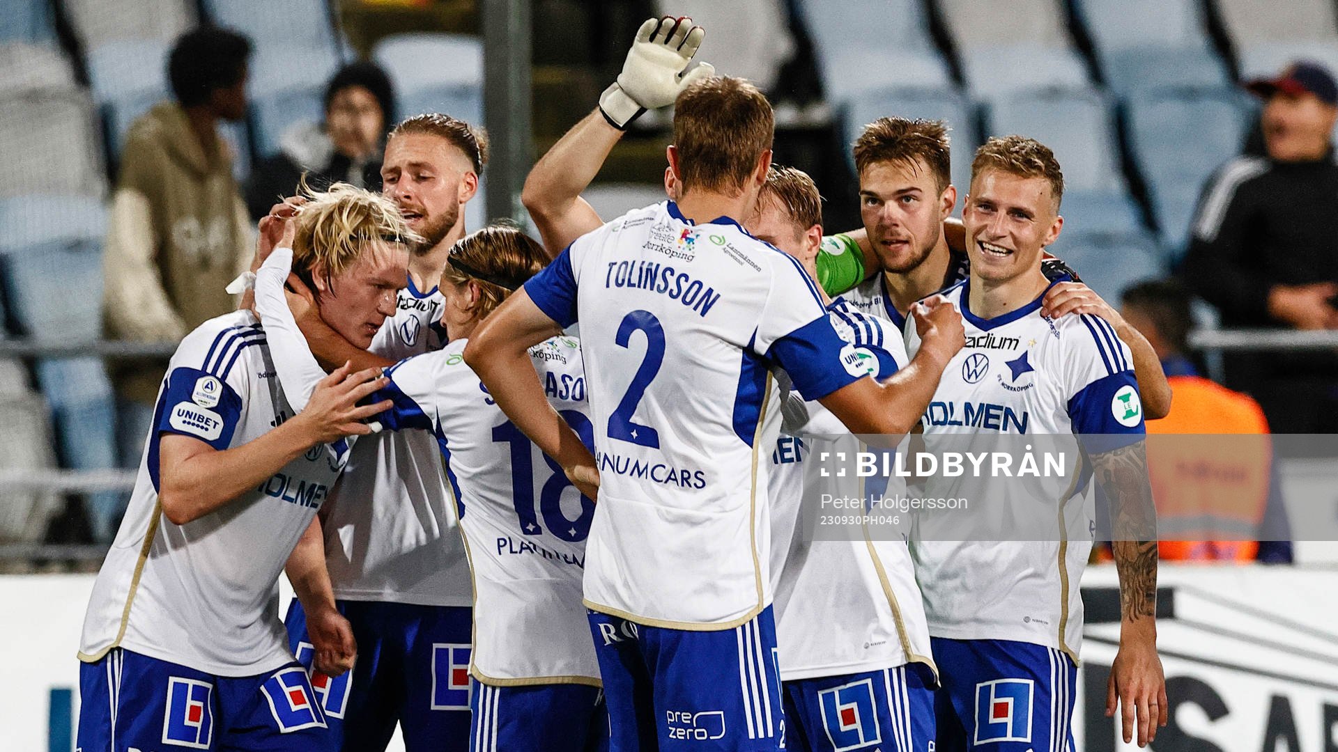 IFK Norrköpings spelare jublar