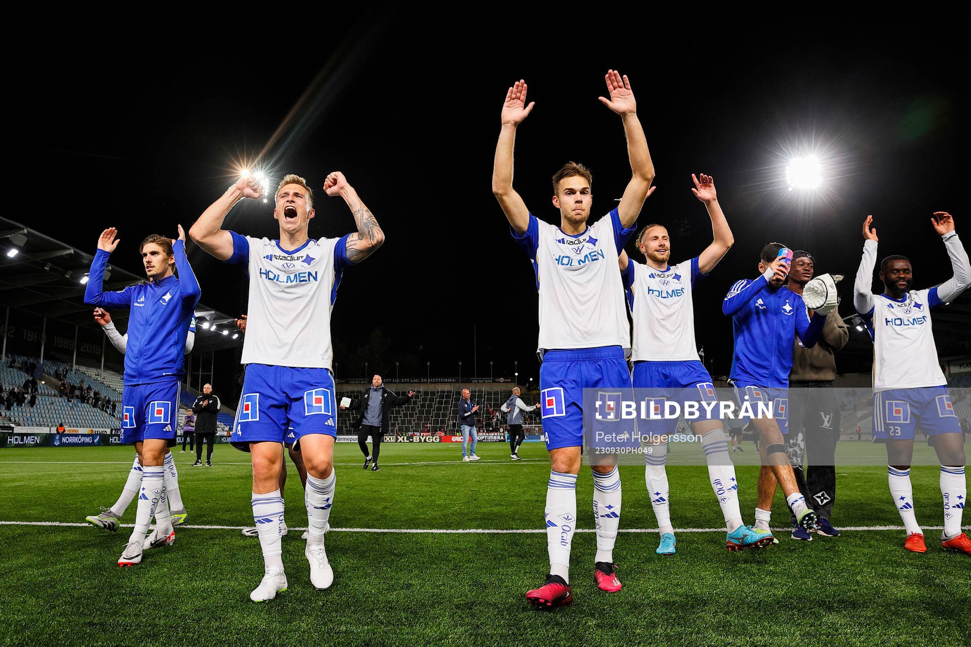 IFK Norrköpings spelare med Marco Lund Nielsen och Anton