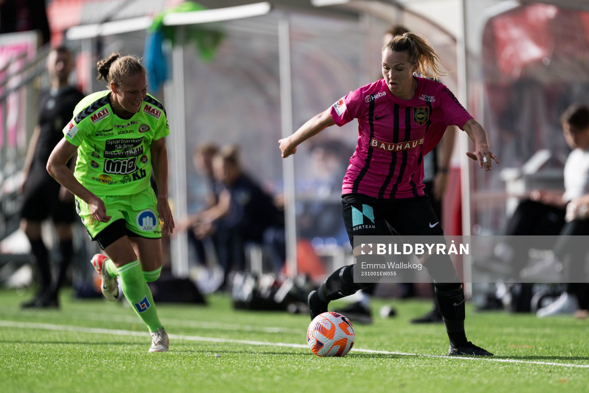 Kristianstads Jordan Brewster och Brommapojkarnas Frida