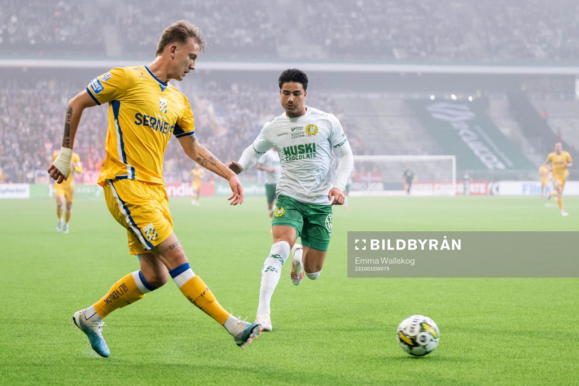 IFK Göteborgs Sebastian Hausner och Hammarbys Jusef Erabi