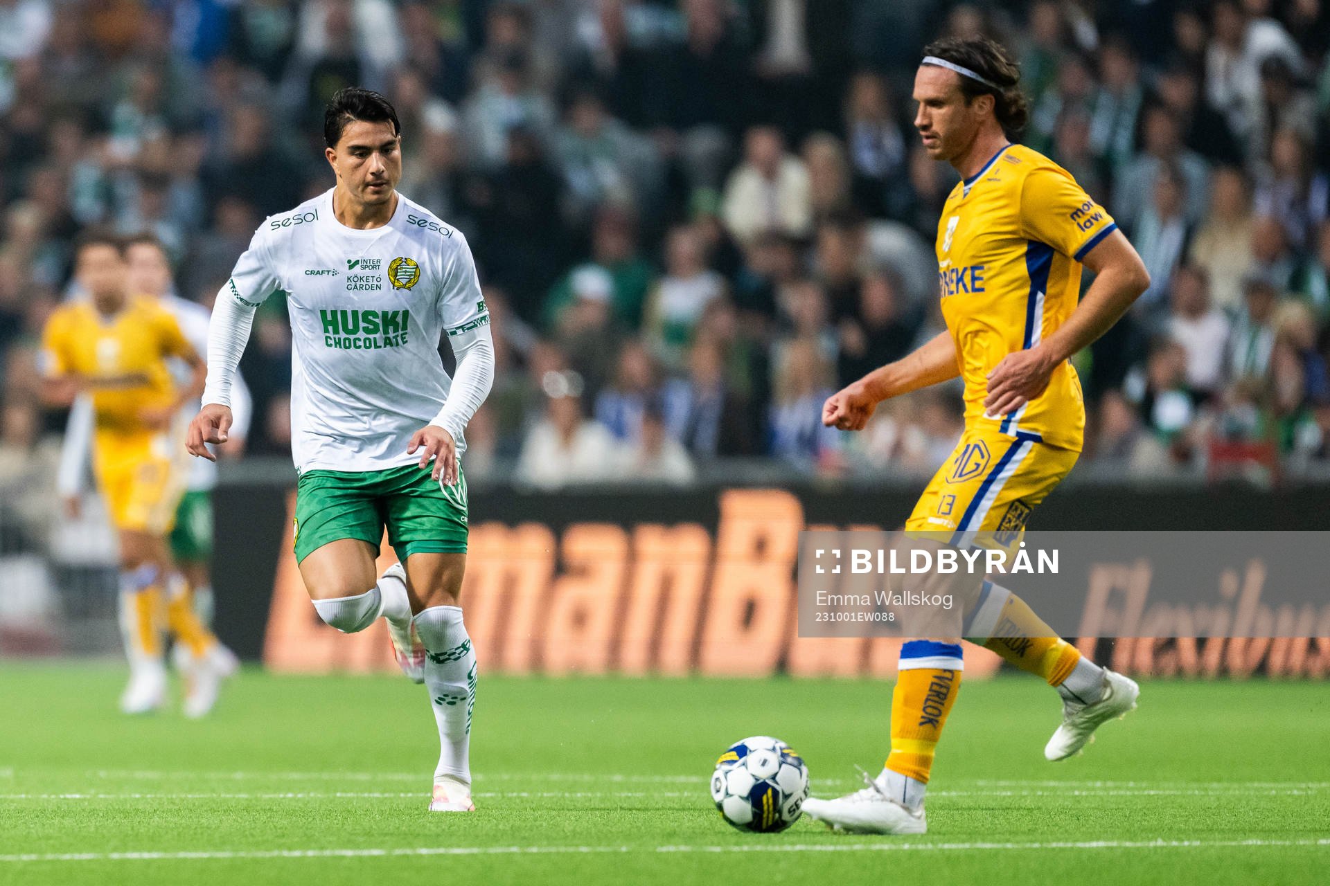 Hammarbys Jusef Erabi och IFK Göteborgs Gustav Svensson