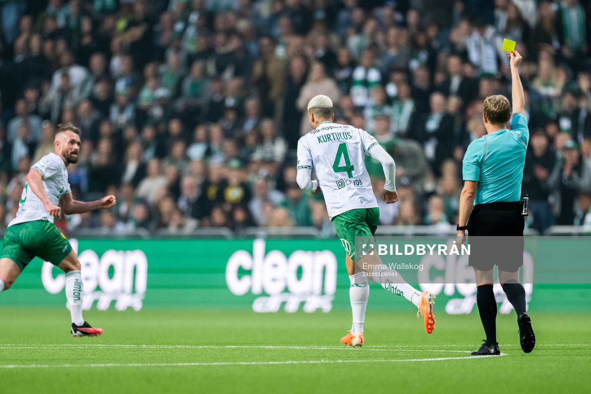 Hammarbys Edvin Kurtulus tilldelas gult kort