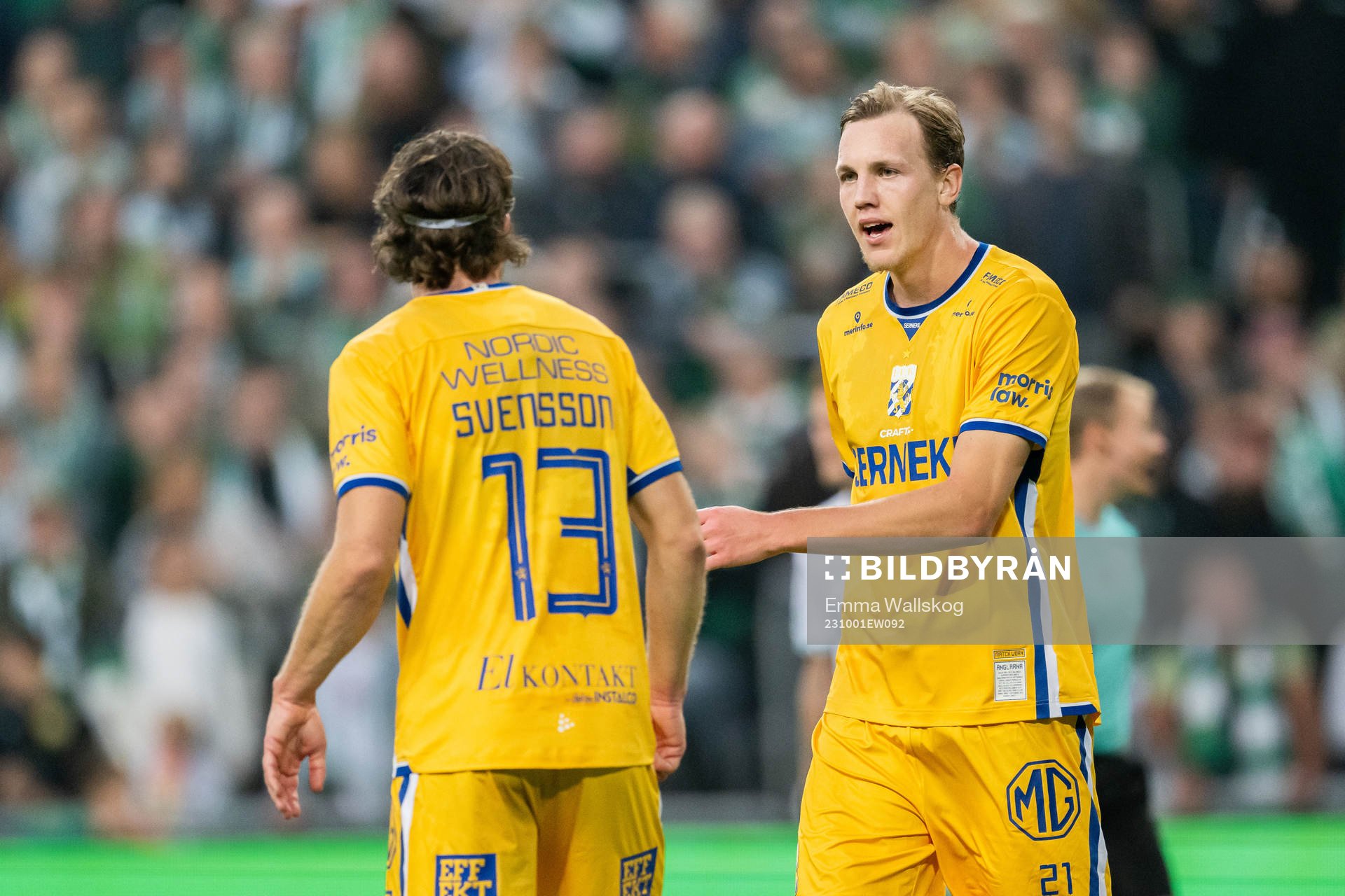 IFK Göteborgs Gustav Svensson och Adam Carlén