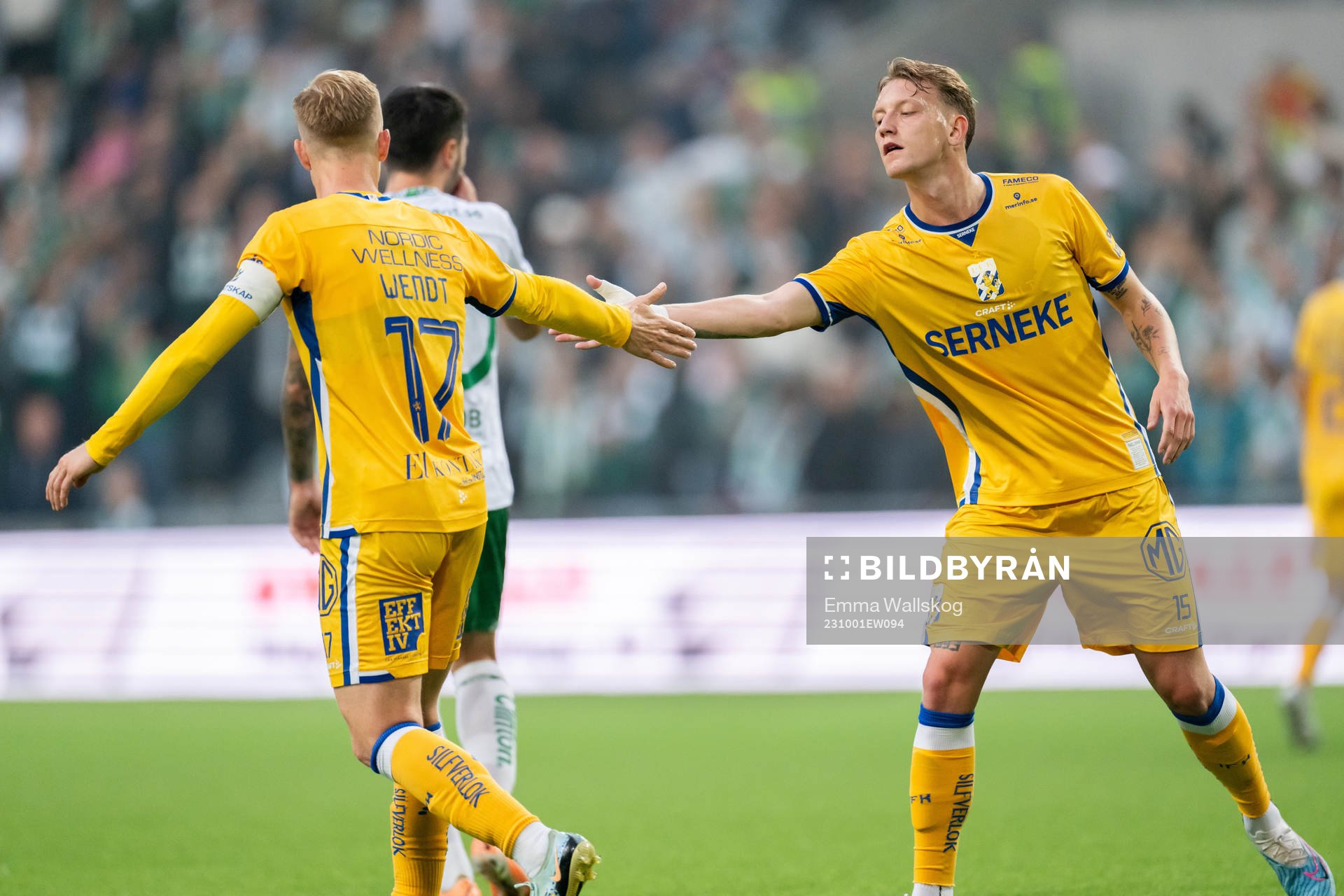 IFK Göteborgs Oscar Wendt och Sebastian Hausner
