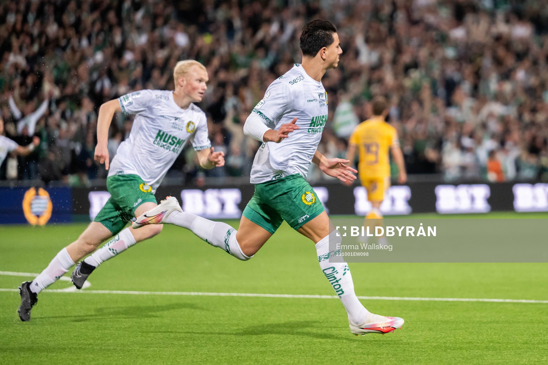 Hammarbys Jusef Erabi jublar