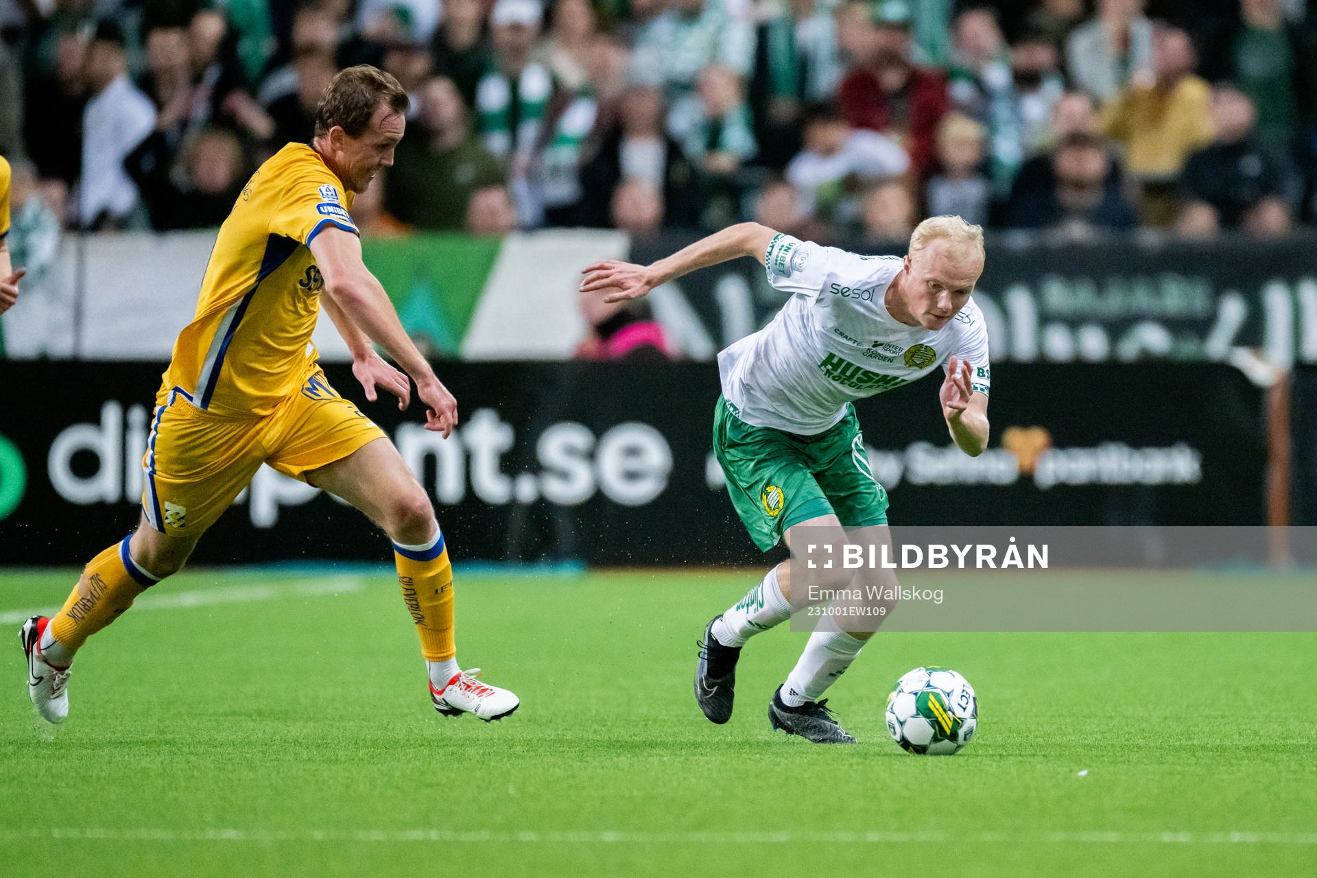 IFK Göteborgs Adam Carlén och Hammarbys Marcus Rafferty
