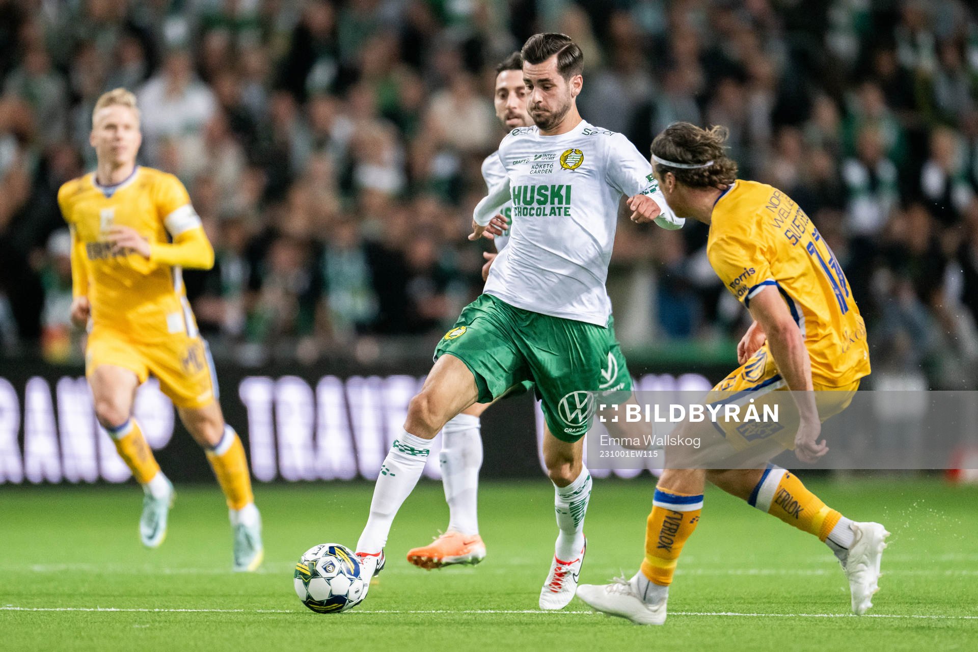 Hammarbys Adi Nalic och IFK Göteborgs Gustav Svensson