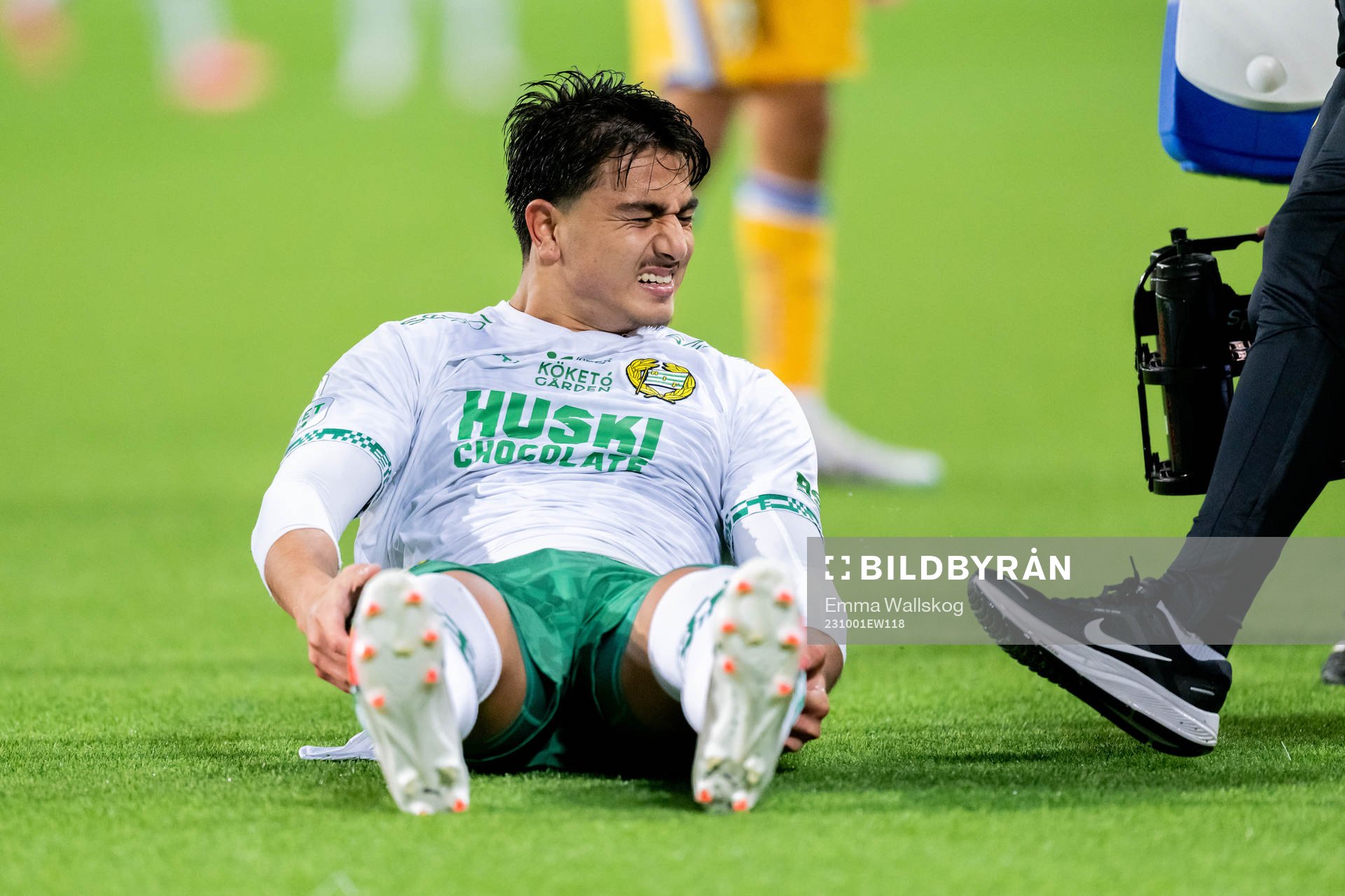 Hammarbys Jusef Erabi har ont