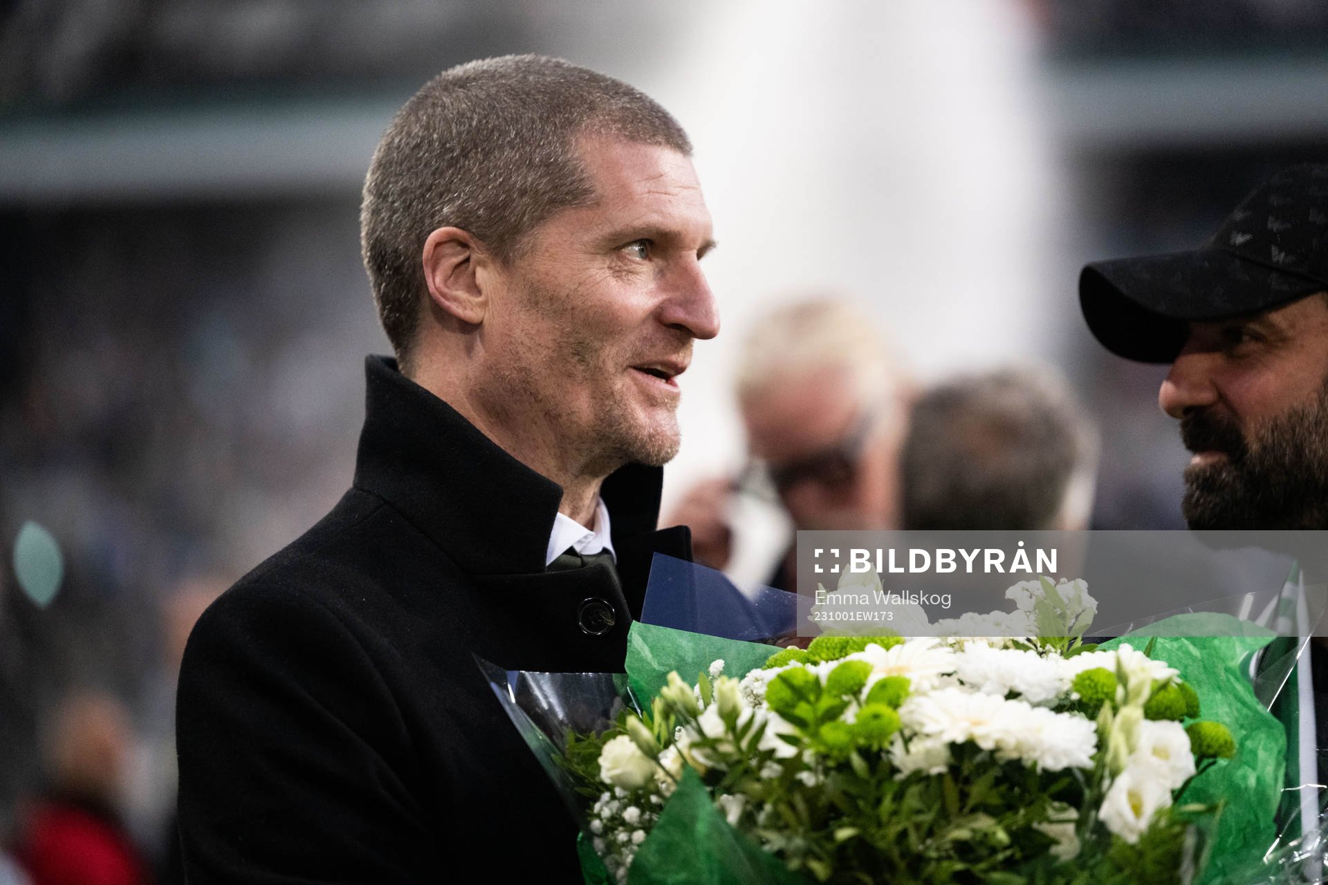 Hammarbys VD Richard von Yxkull i halvtid