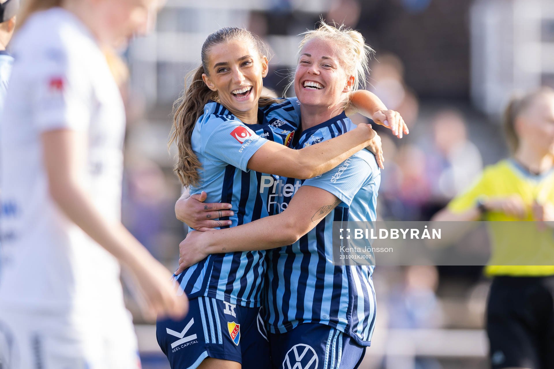 Djurgårdens Tilde Lindwall jublar