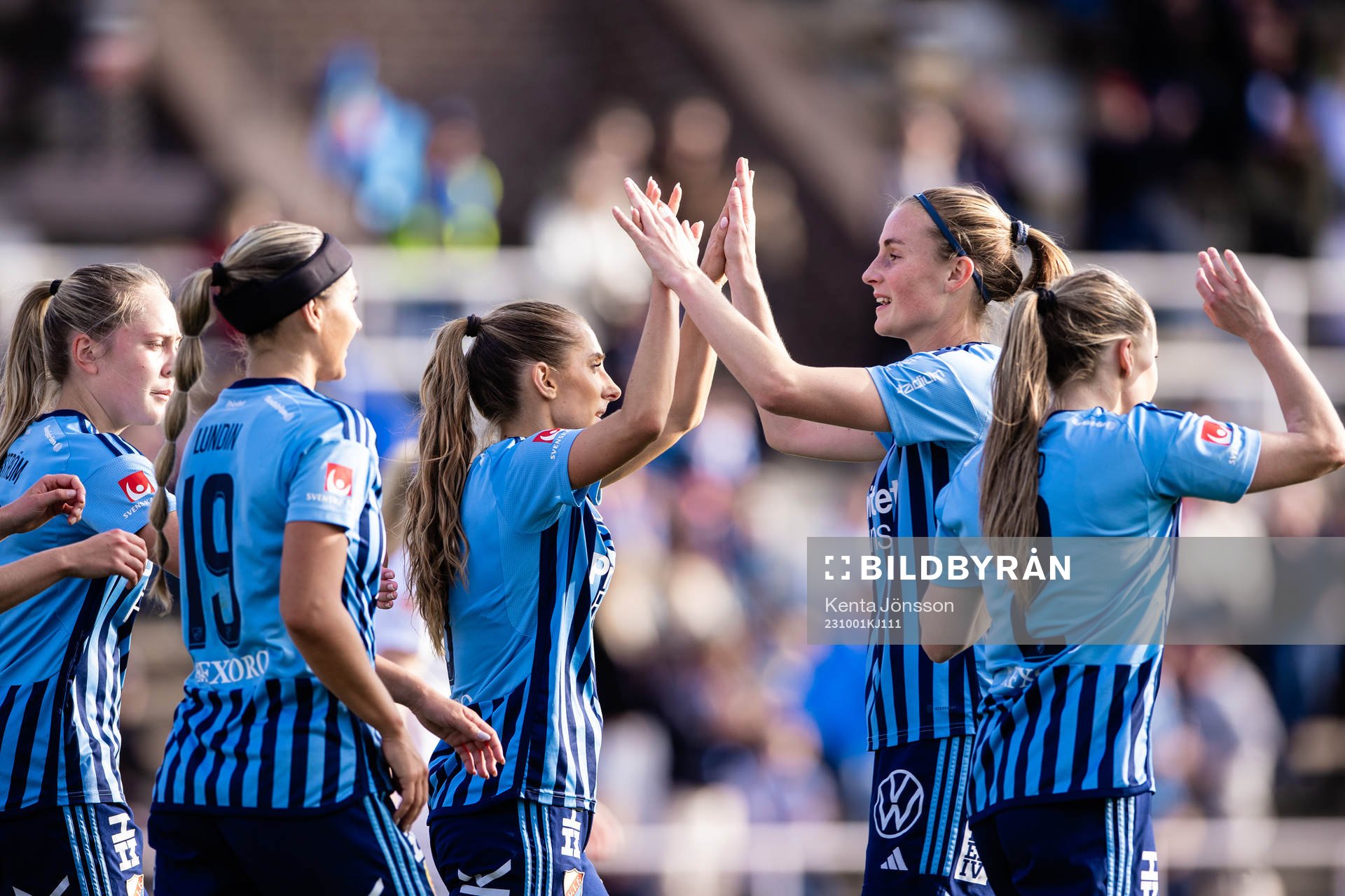 Djurgårdens Tilde Lindwall och Kamilla Lilhammer Karlsen