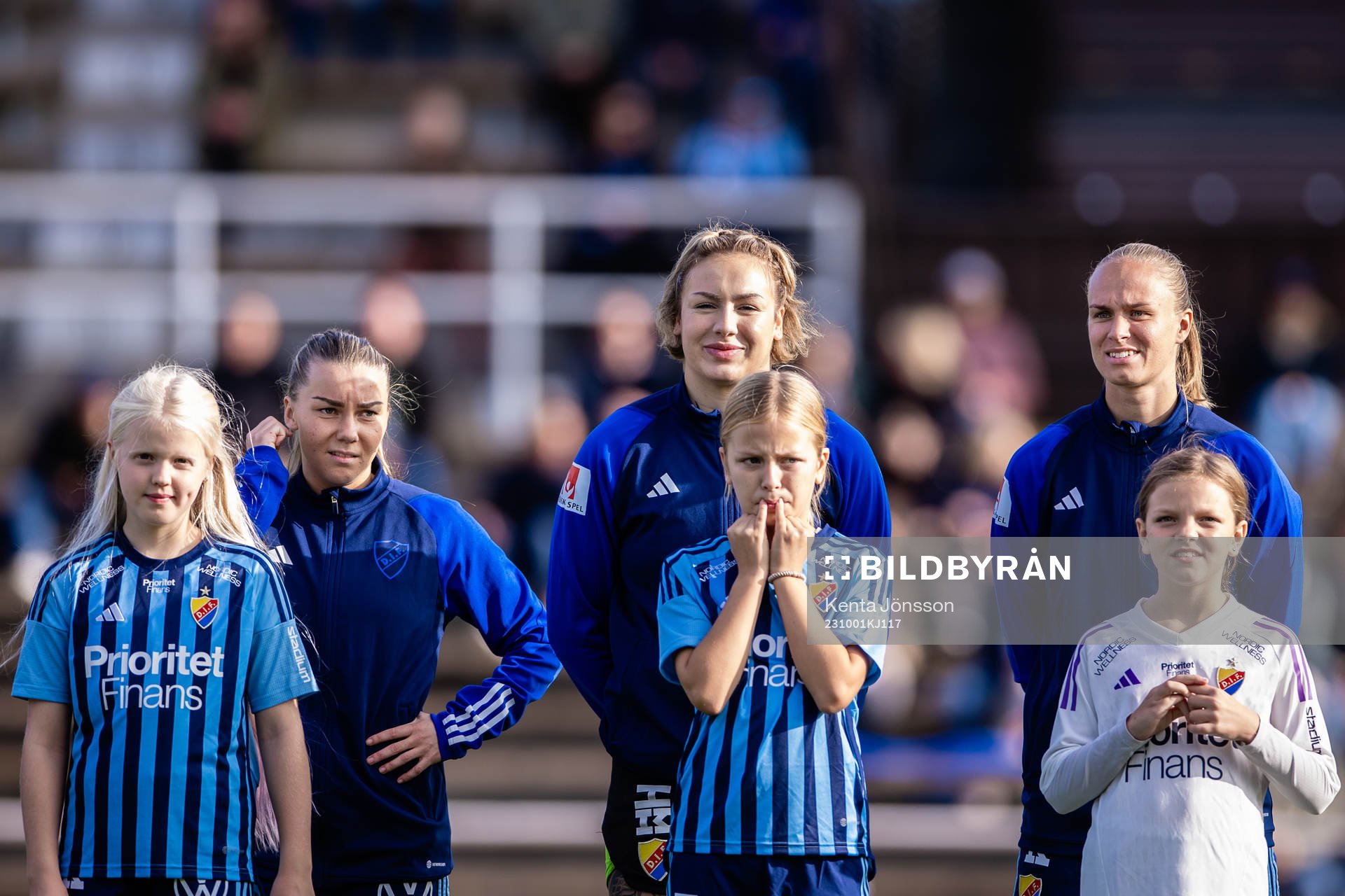 Djurgårdens Ebba Hed, målvakt Katelin Talbert och Matilda
