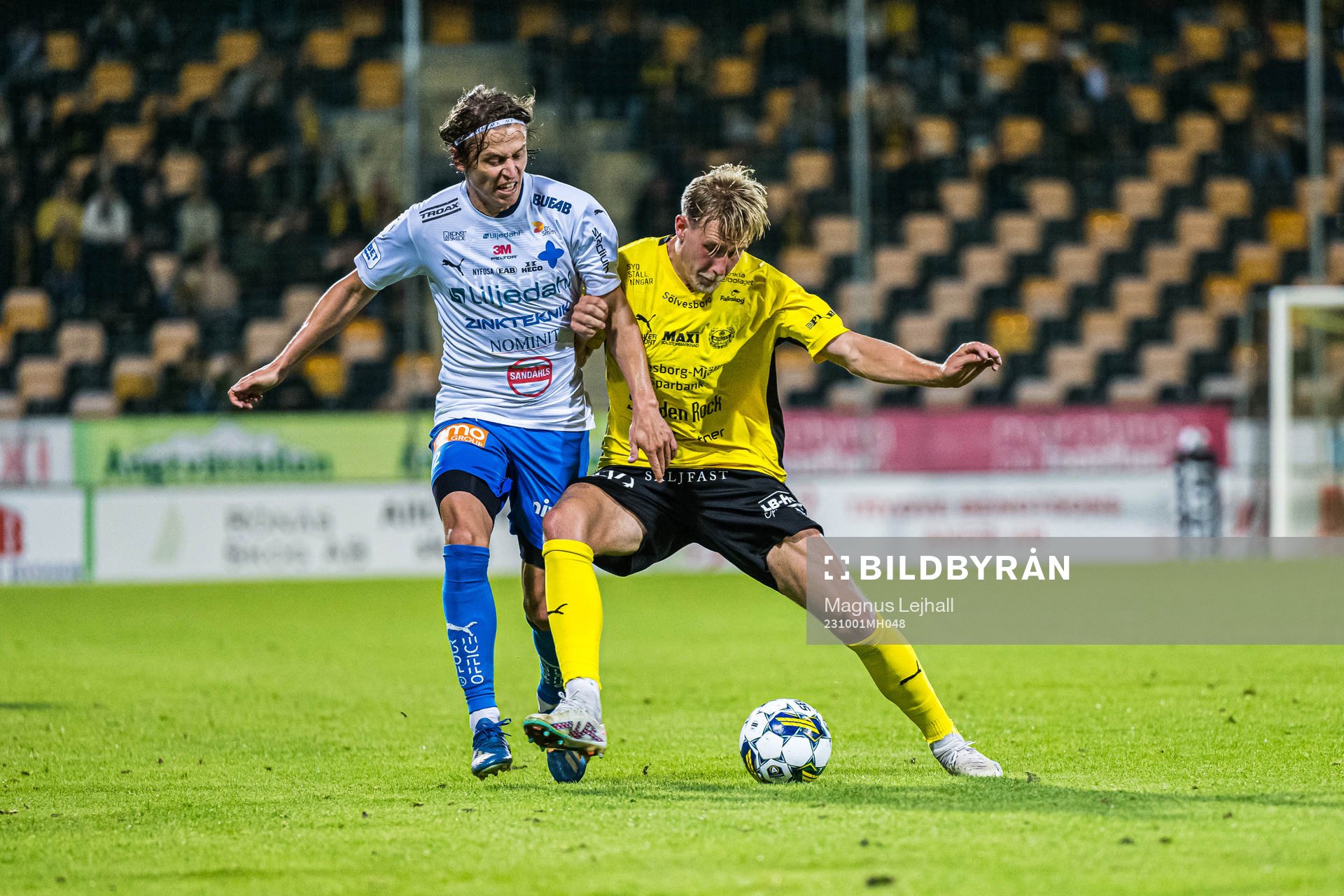 Mjällbys Herman Johansson och Värnamos Simon Thern
