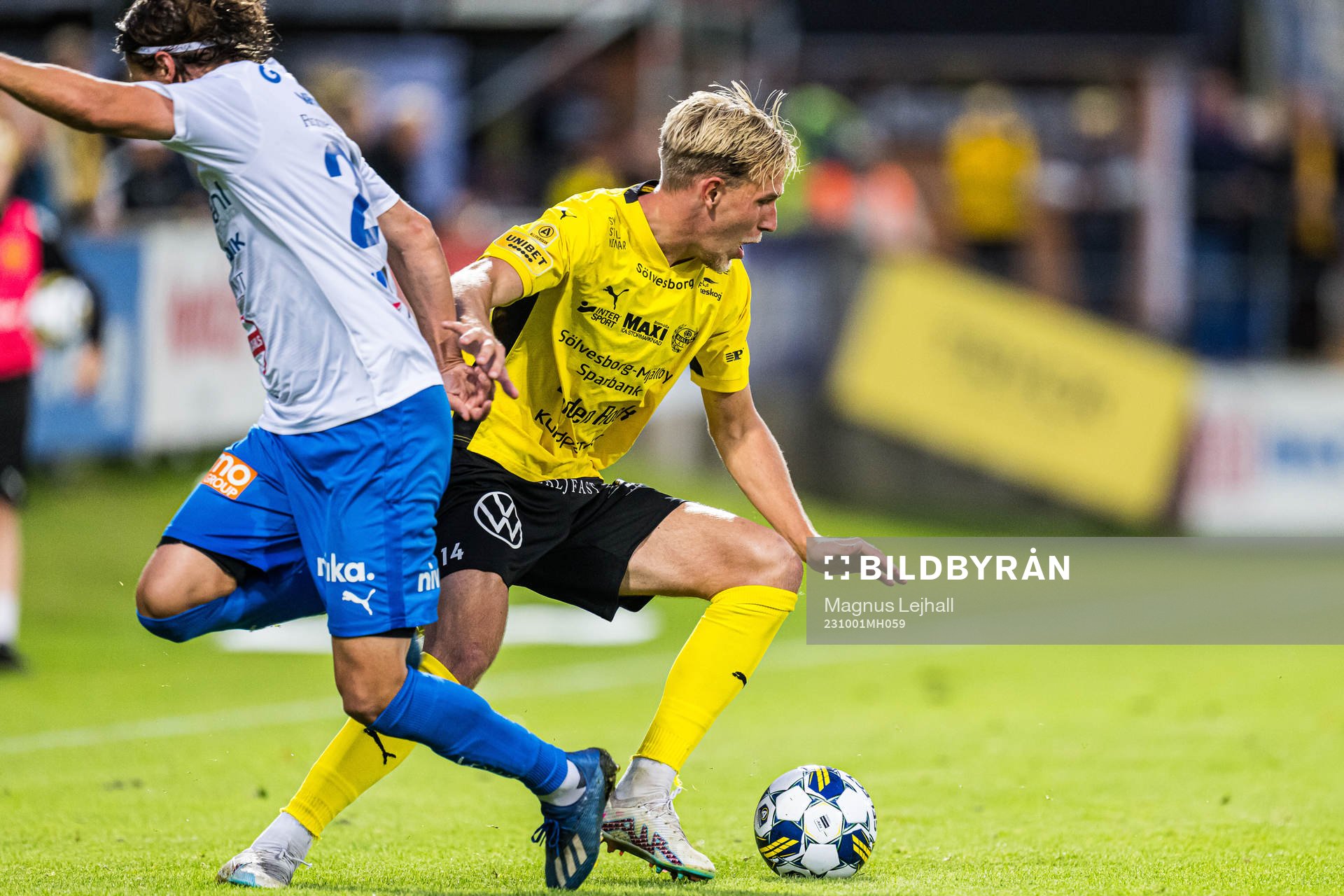 Mjällbys Herman Johansson och Värnamos Simon Thern