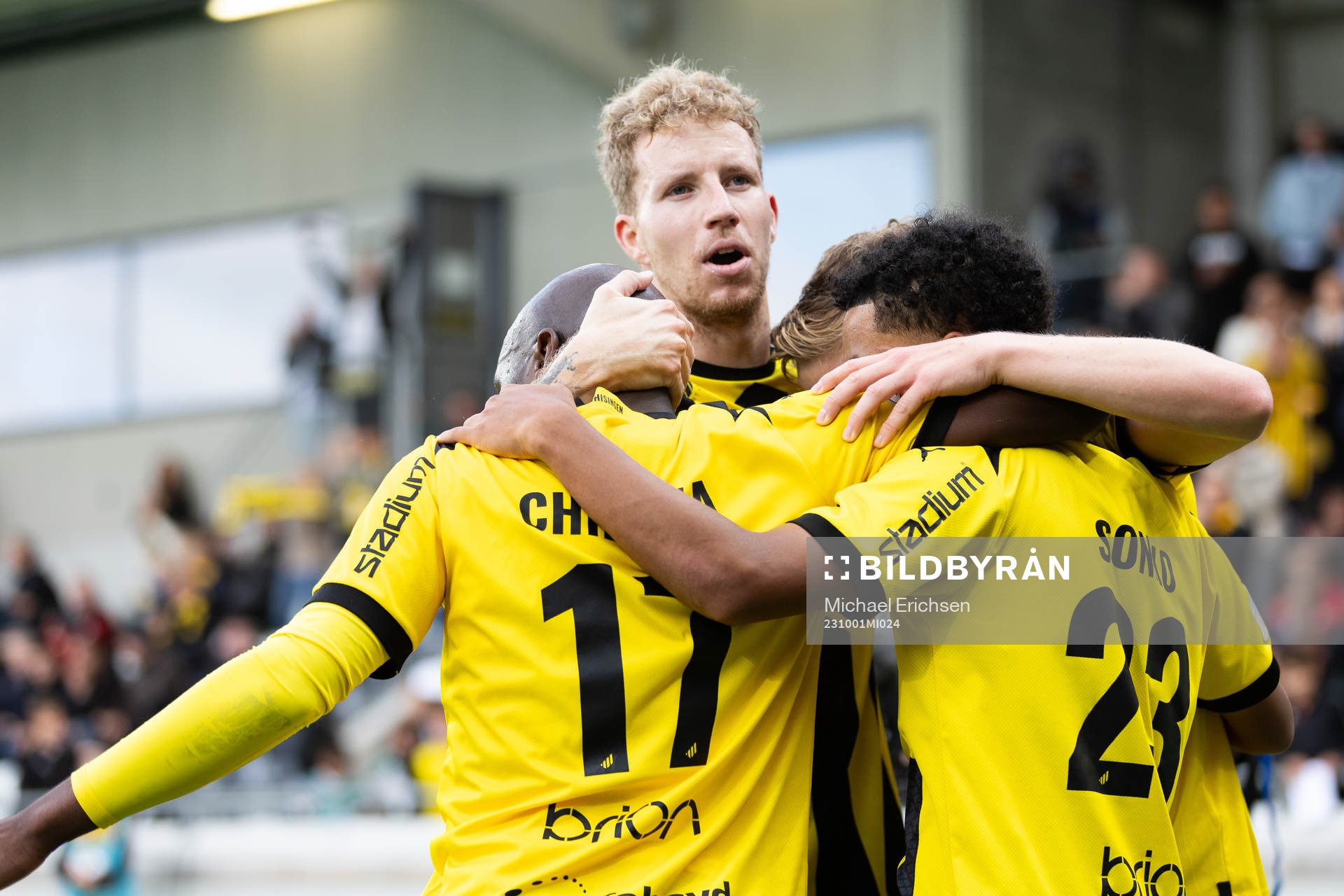 Häckens Edward Chilufya jublar