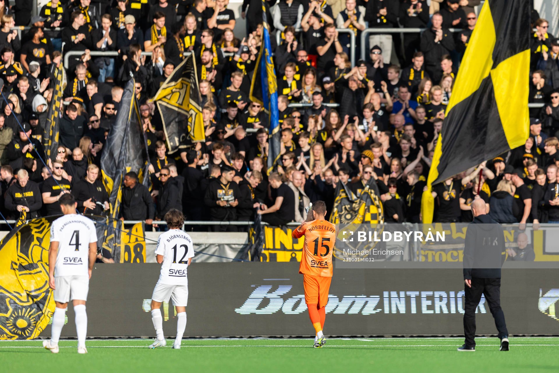 AIKs Sotirios Papagiannopoulos, Axel Björnström och