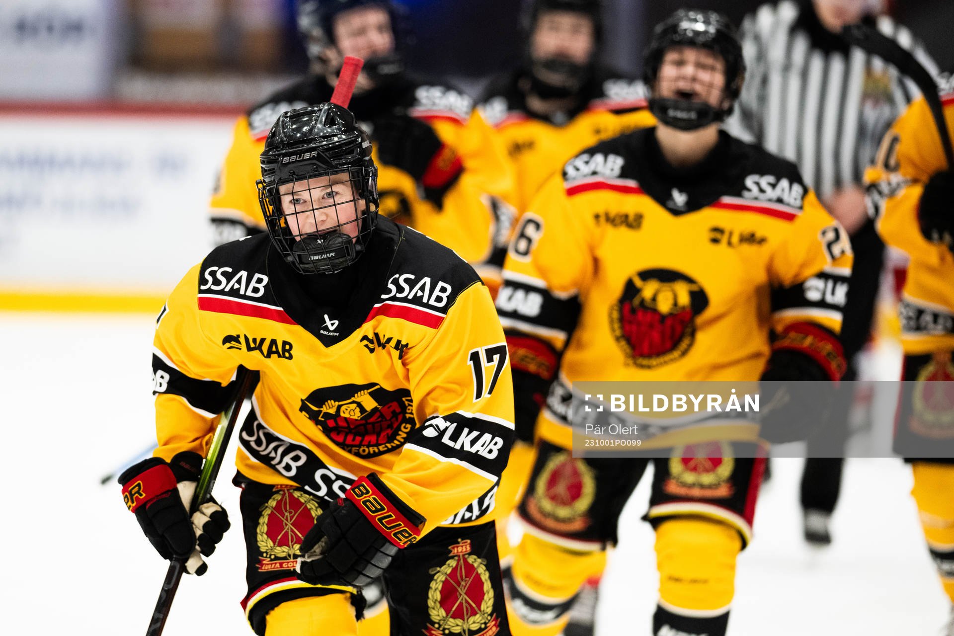 Luleås Stella Karlström jublar