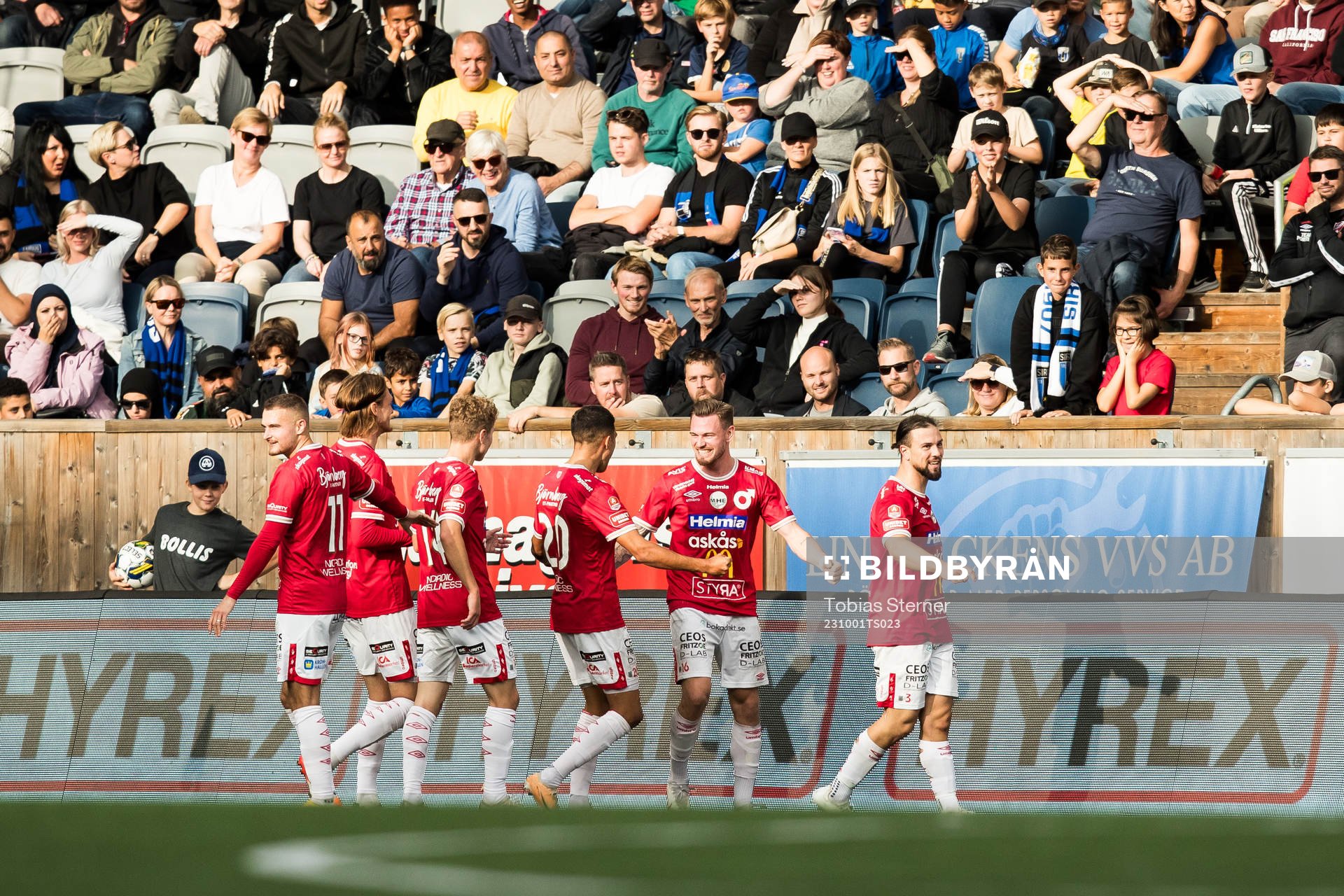 Degerfors Rasmus Örqvist jublar