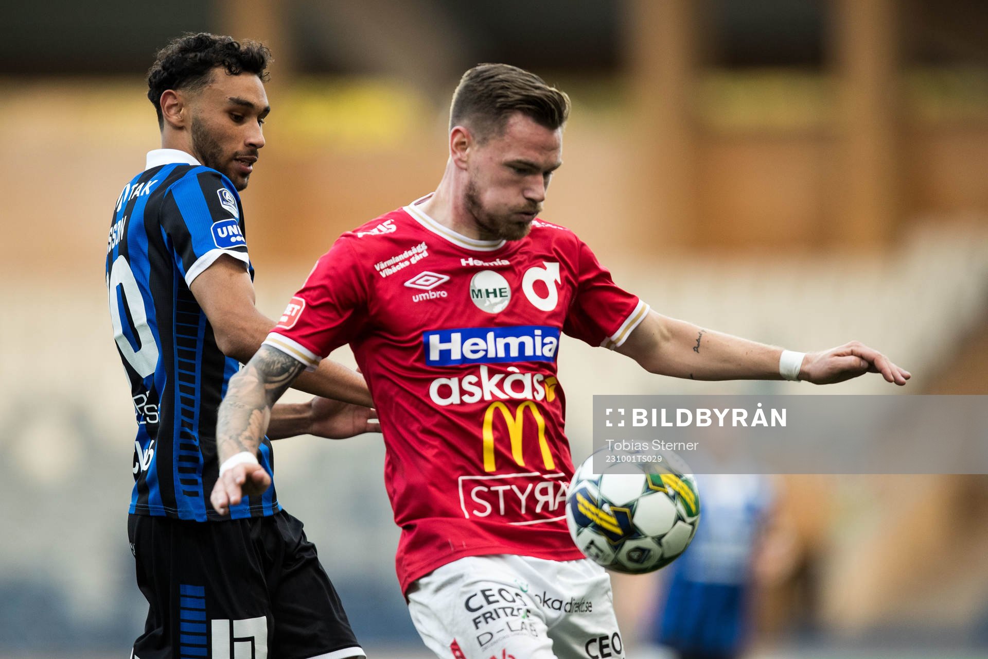 Sirius Joakim Persson och Degerfors Rasmus Örqvist