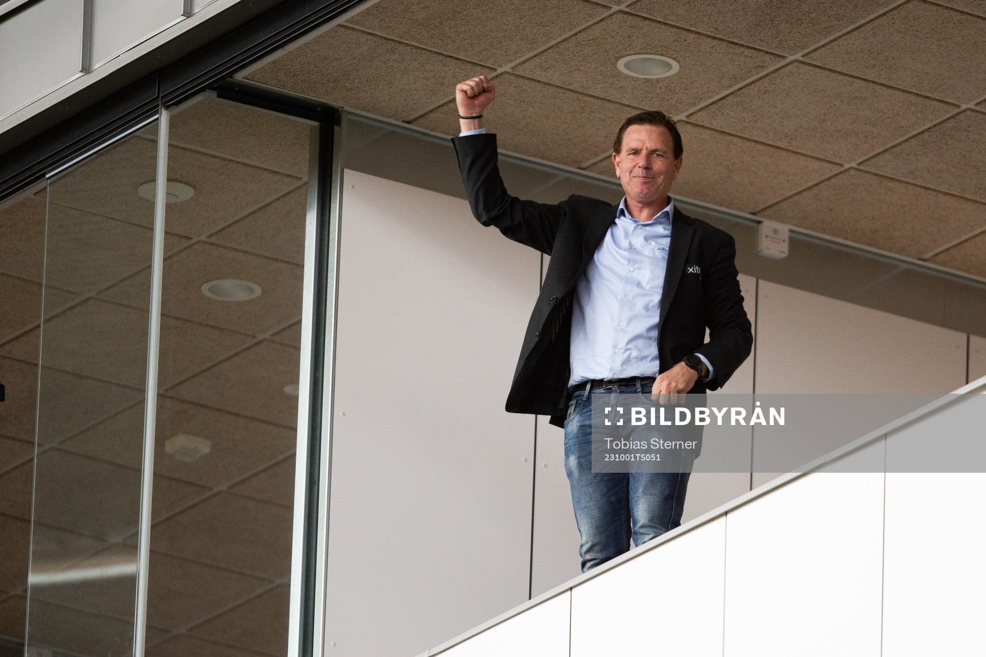 Sirius tränare Christer Mattiasson jublar