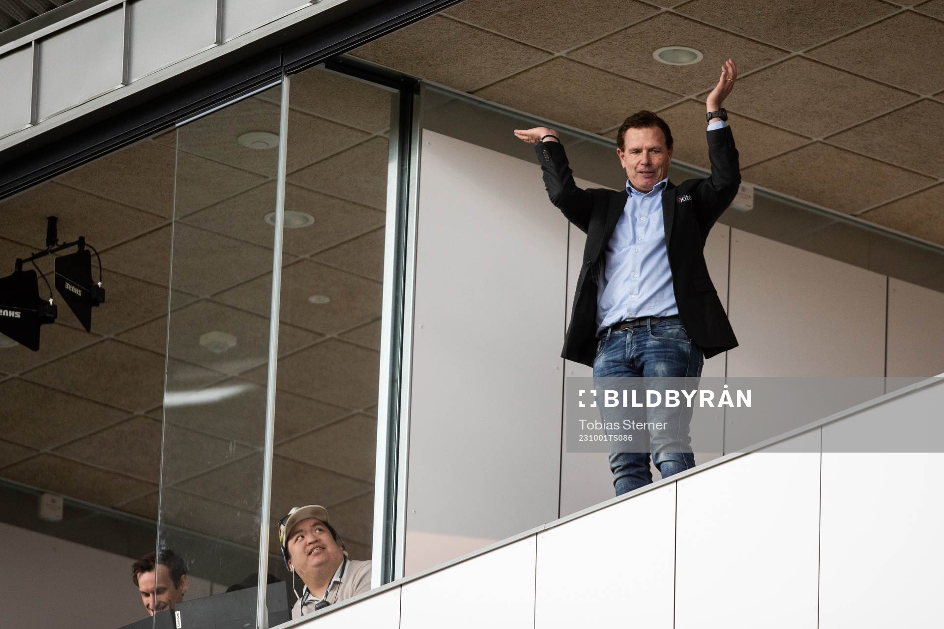 Sirius tränare Christer Mattiasson jublar