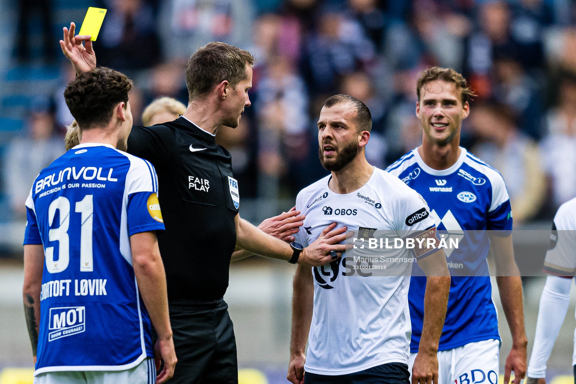 Zlatko Tripic of Viking reacts