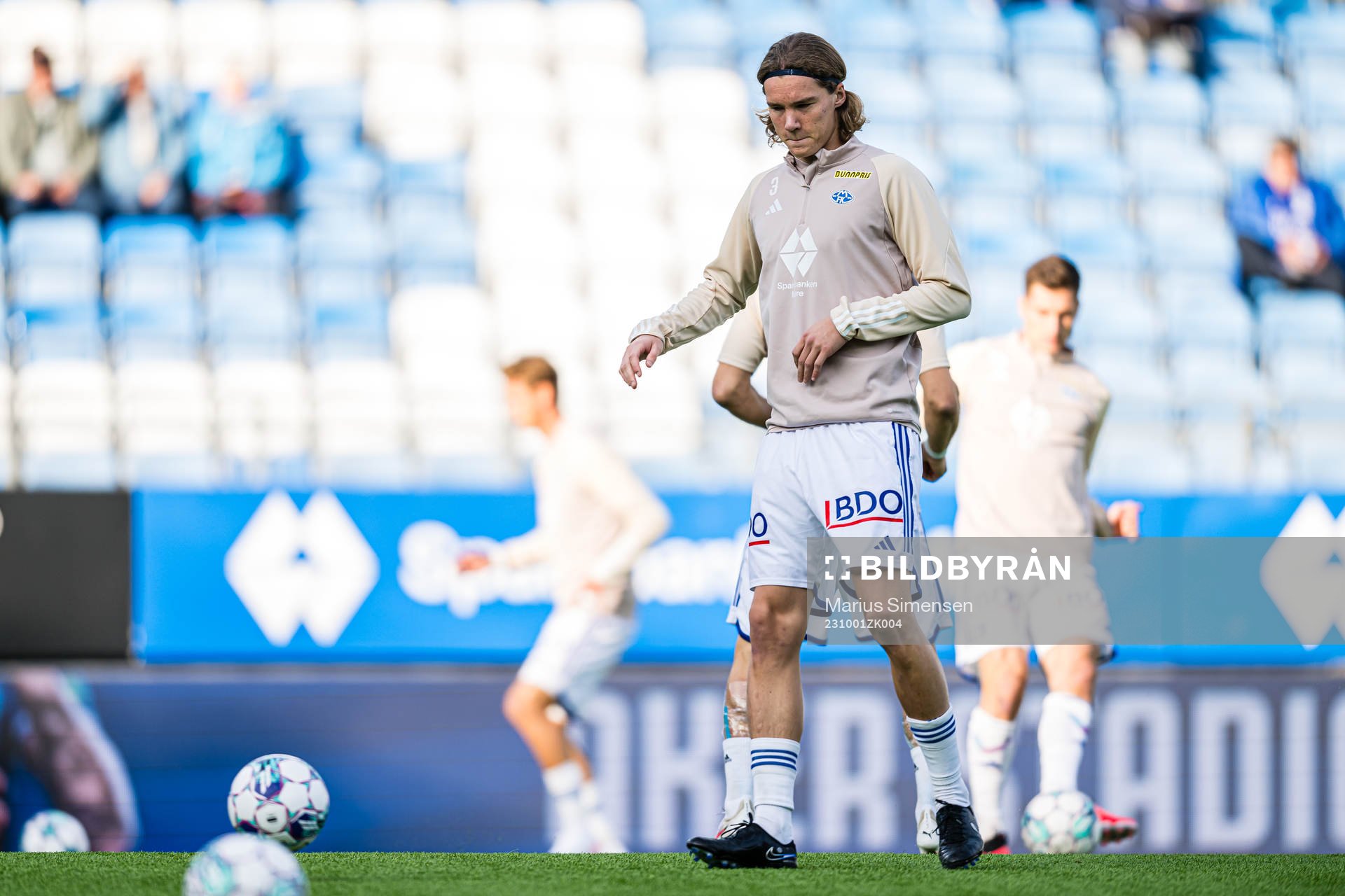 Casper Øyvann of Molde warms up