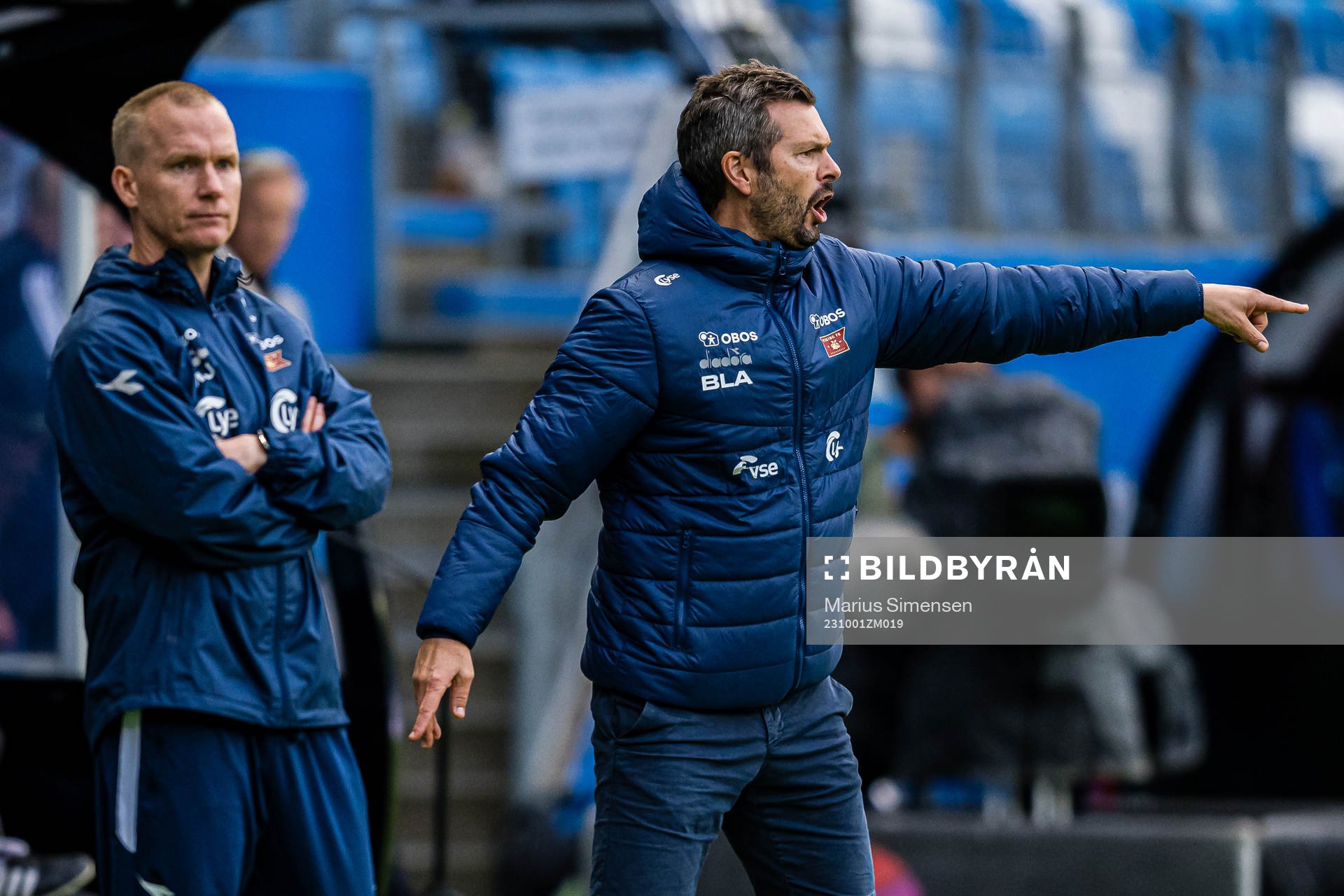 Morten Jensen and Bjarte Lunde Aarsheim, head coach of