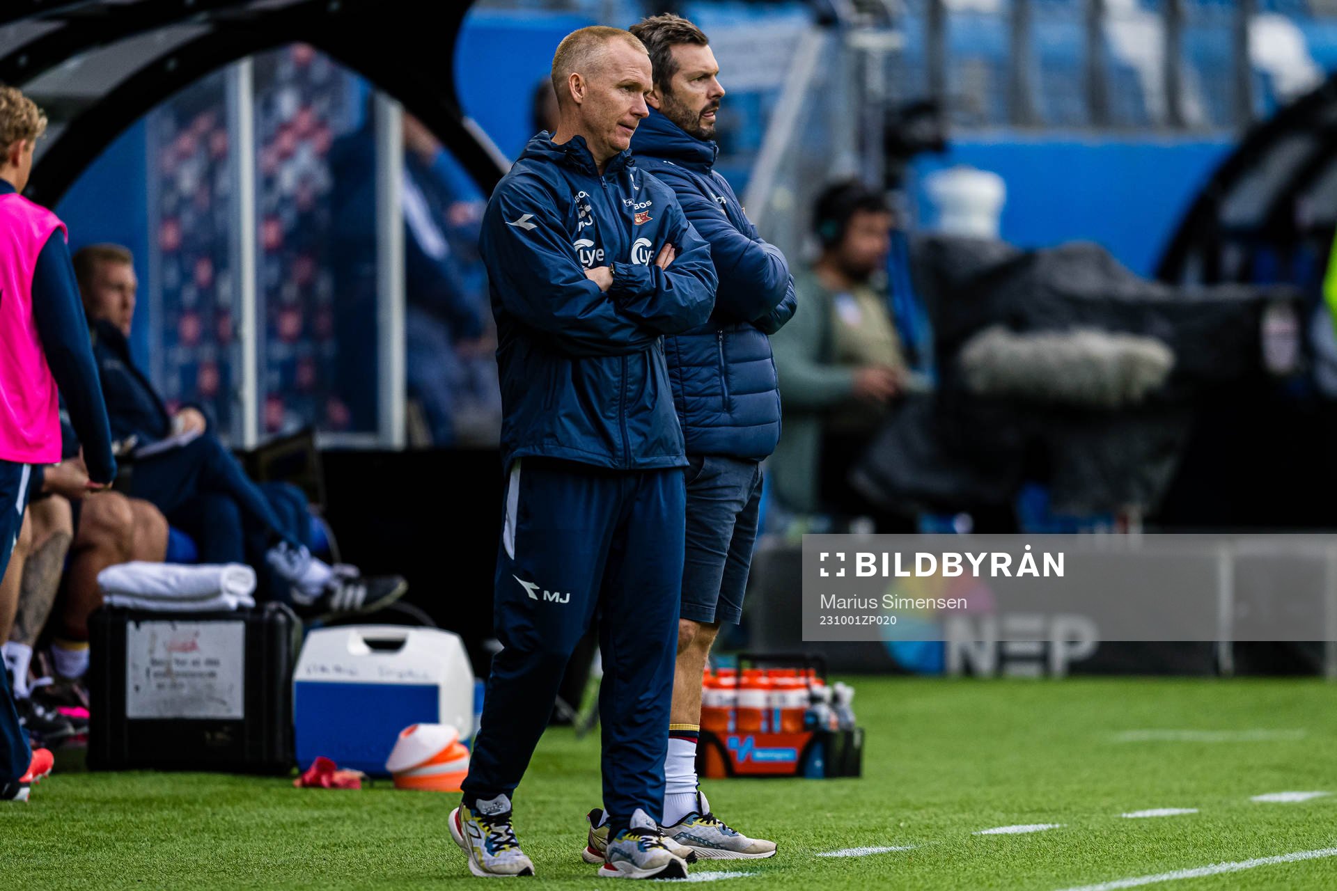Morten Jensen and Bjarte Lunde Aarsheim, head coach of