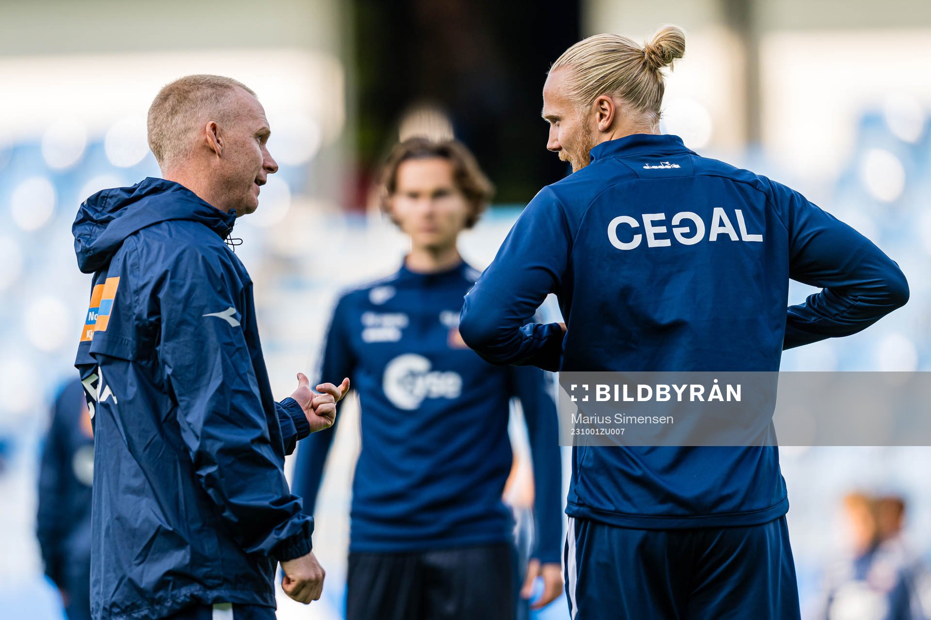 Morten Jensen, head coach of Viking, and Lars-Jørgen