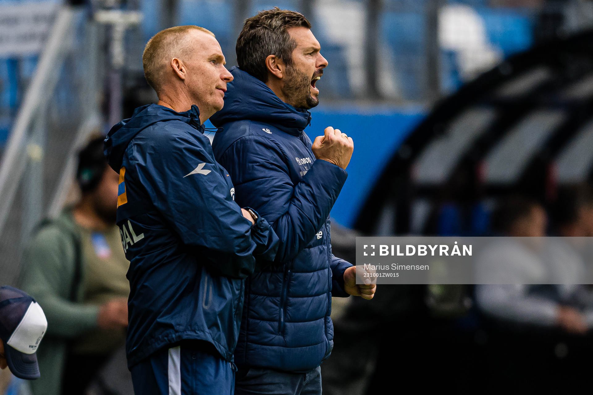 Morten Jensen and Bjarte Lunde Aarsheim, head coach of