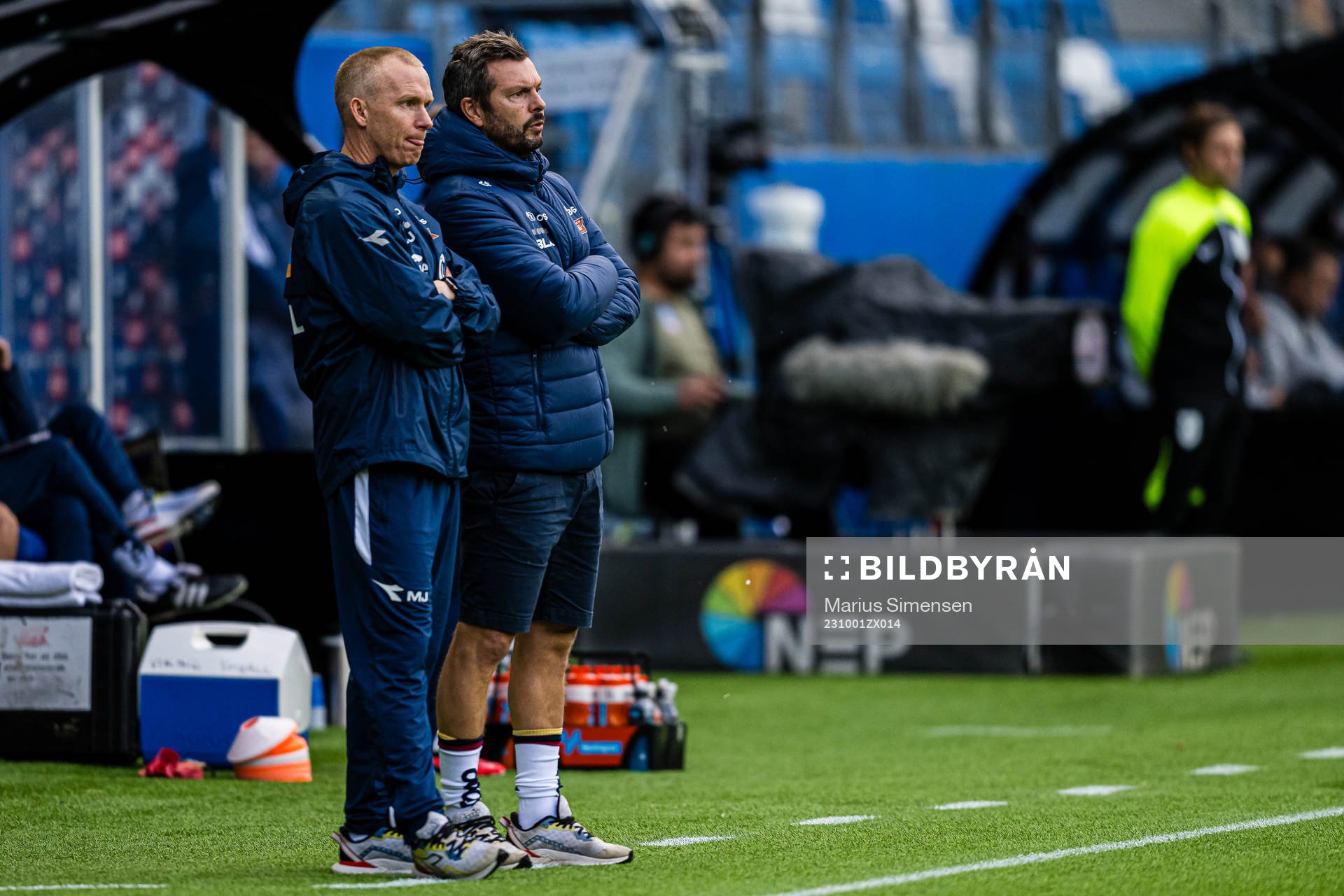 Morten Jensen and Bjarte Lunde Aarsheim, head coach of