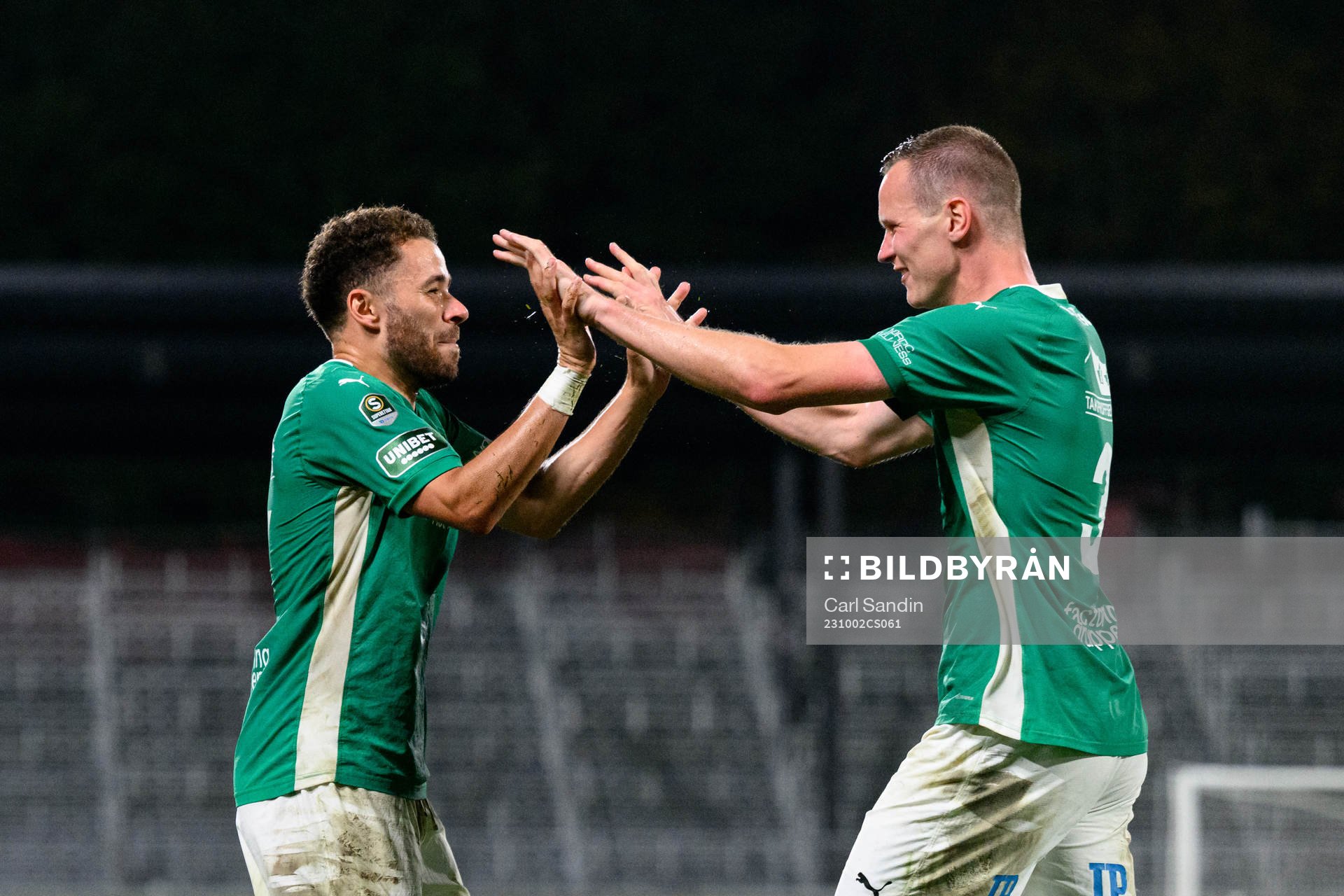 Jönköpings Södras Malkolm Moenza och Alexander Berntsson