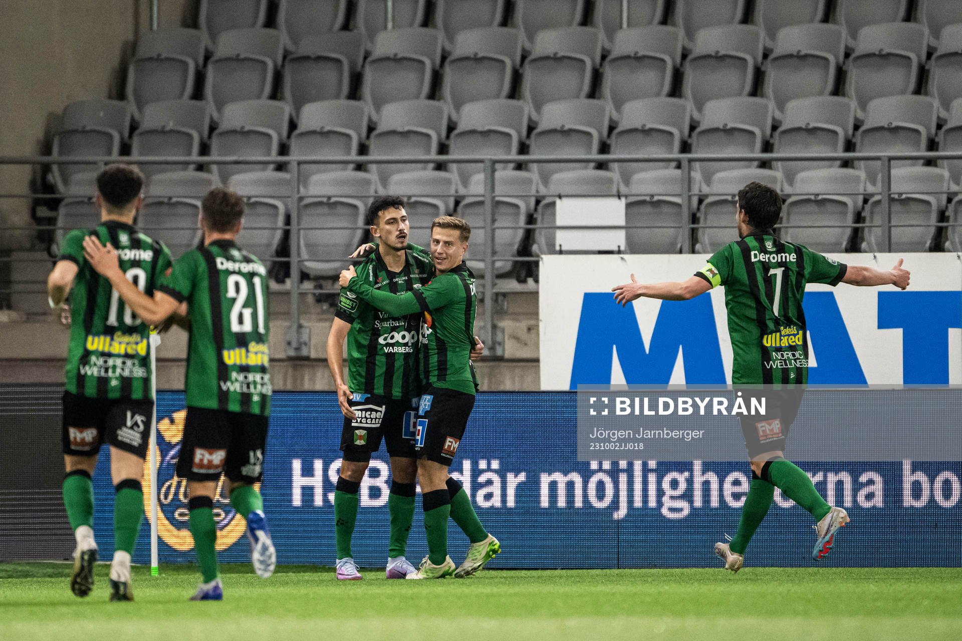 Varbergs Dion Krasniqi jublar