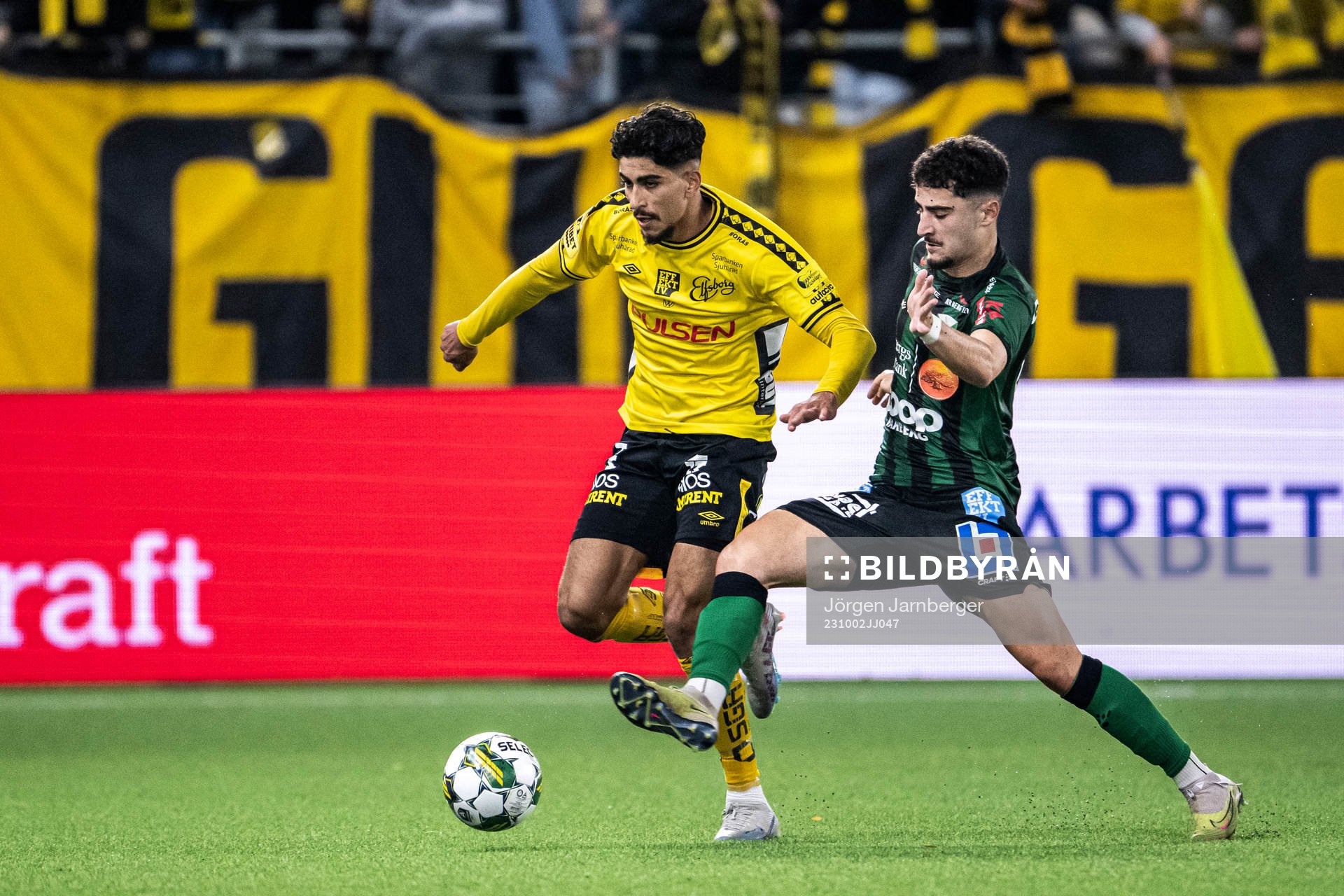 Elfsborgs Ahmed Qasem och Varbergs Ismet Lushaku