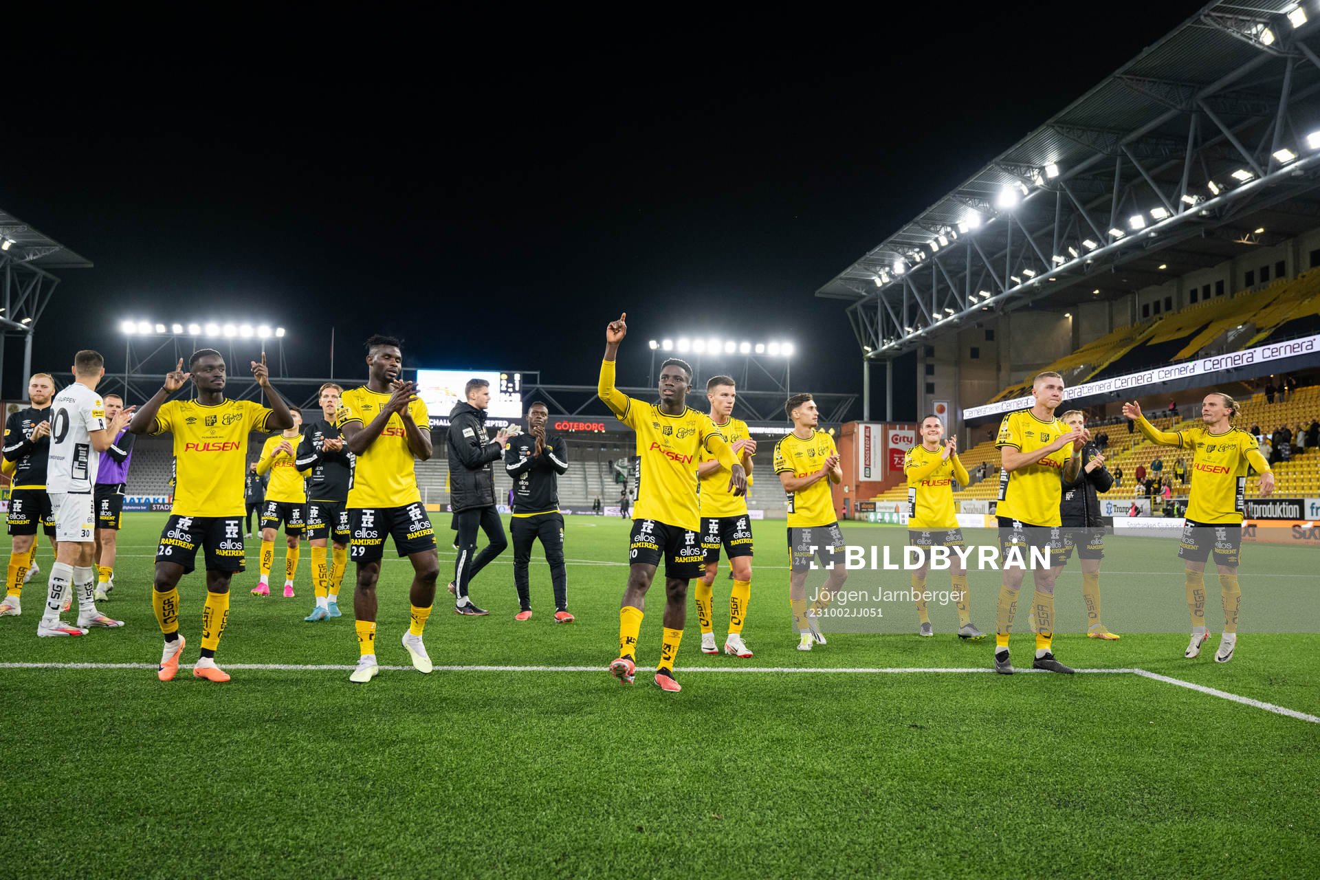 Elfsborgs spelare jublar